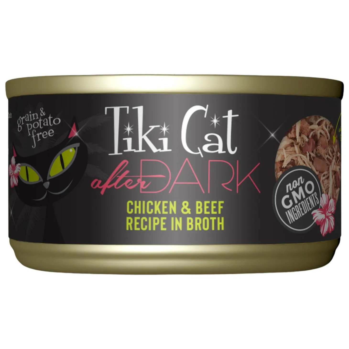 After Dark Chicken & Beef Recipe in Broth Cat Food