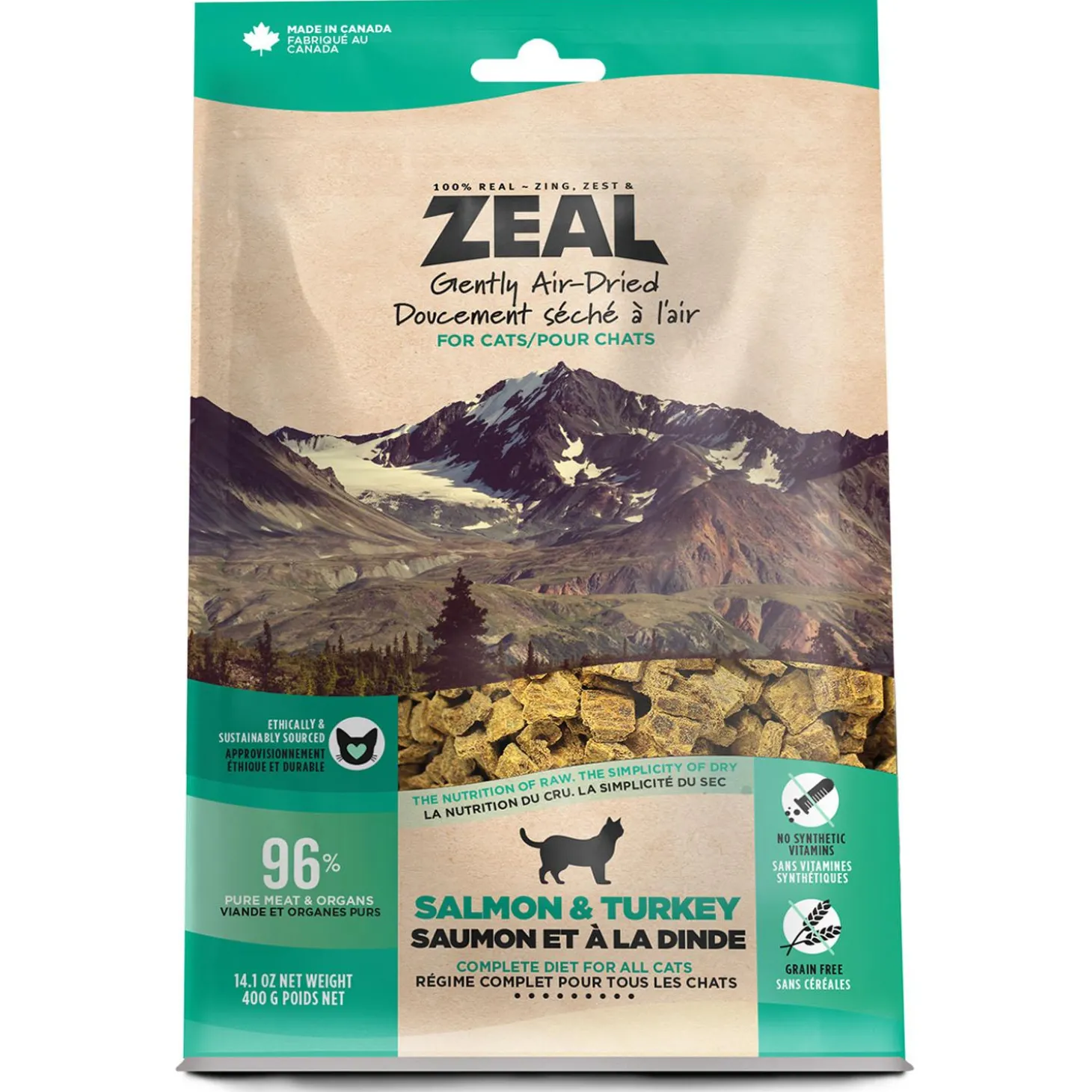 Air-Dried Salmon & Turkey Recipe Cat Food