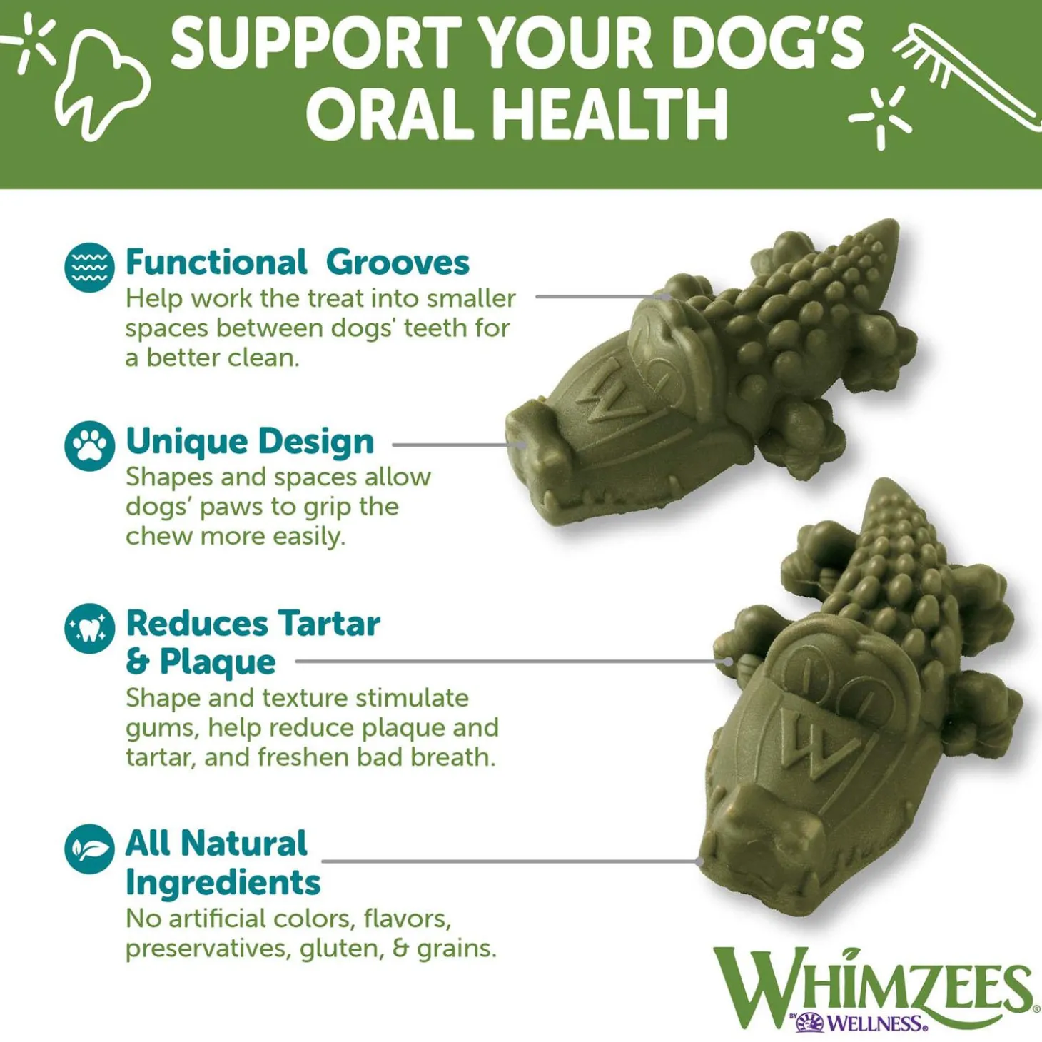 Alligator Large Chew Dog Treat