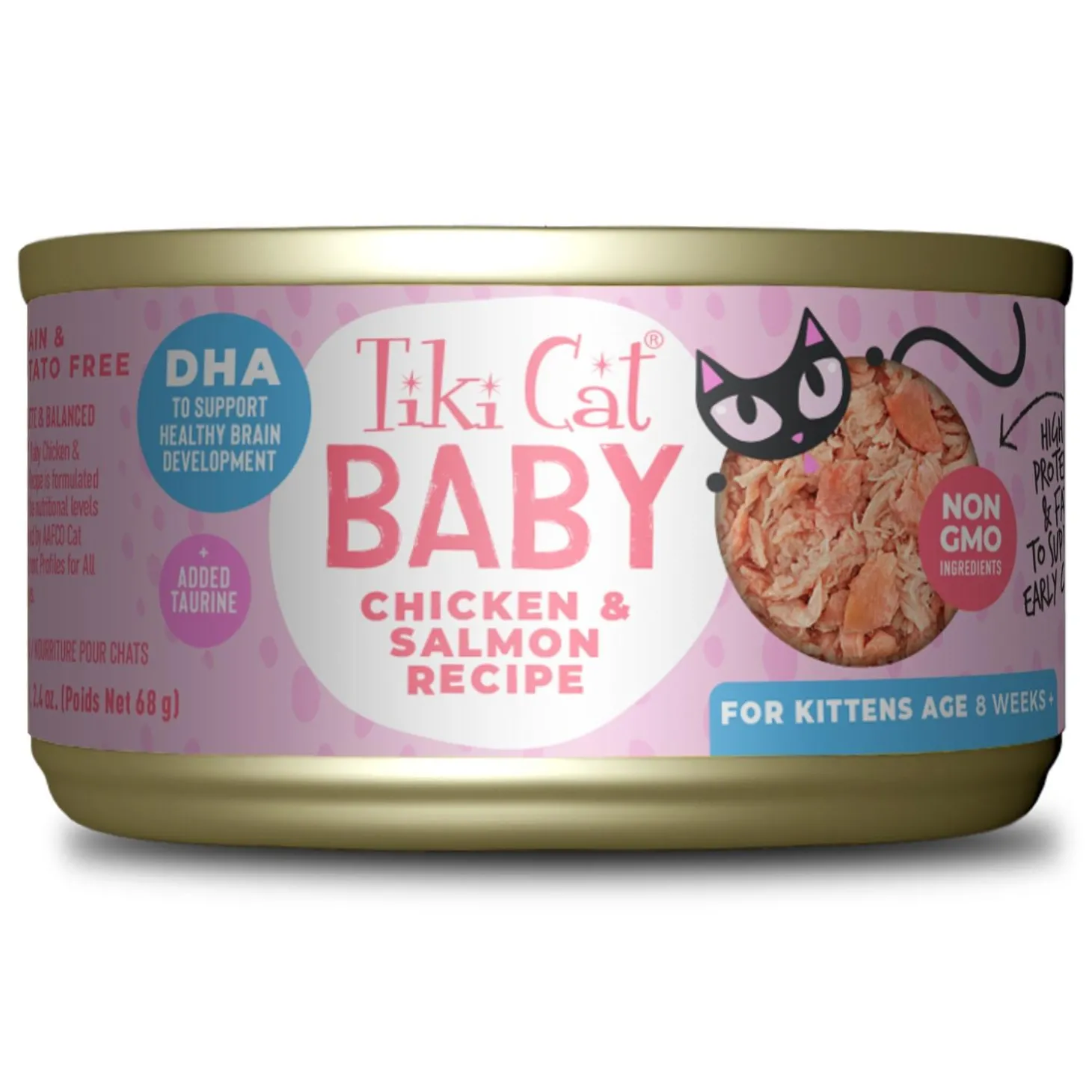 Baby Chicken & Salmon Recipe Kitten Cat Food