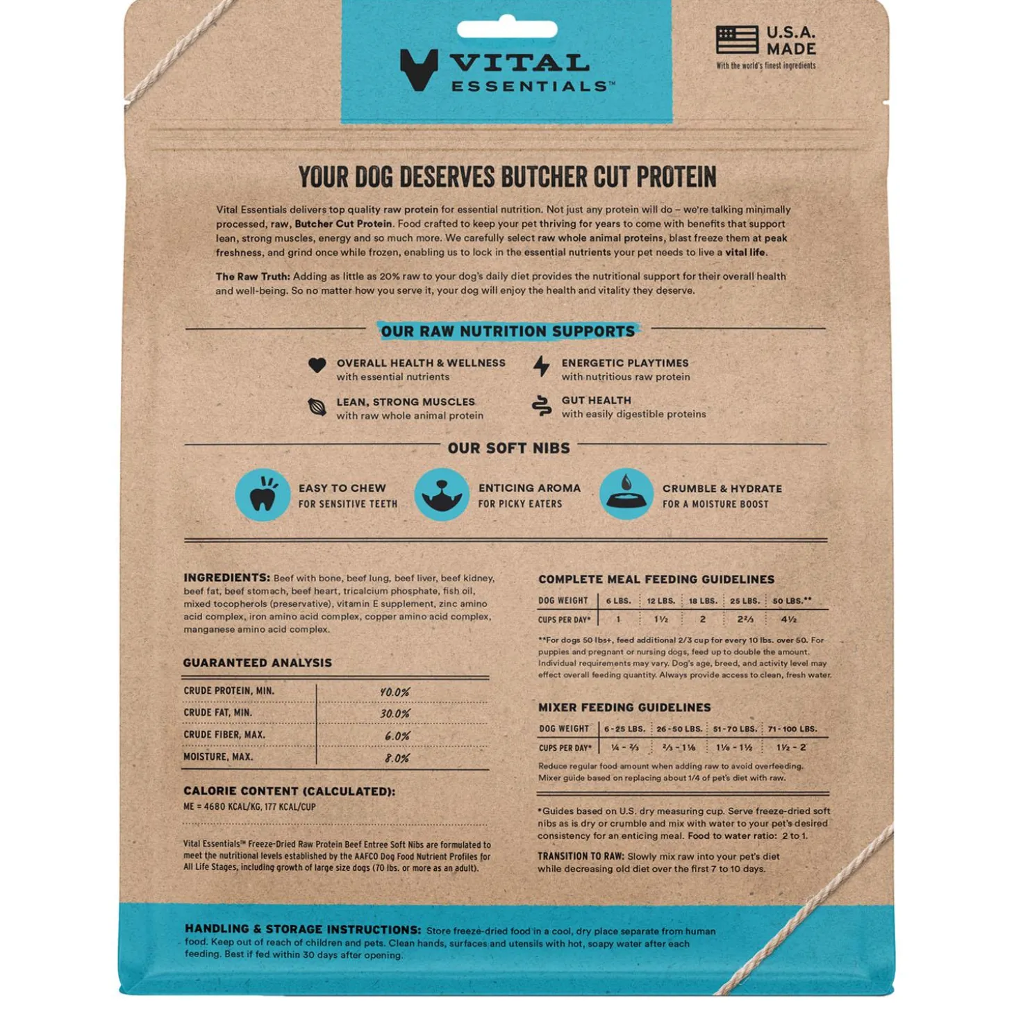 Beef Entree Soft Nibs Dog Food