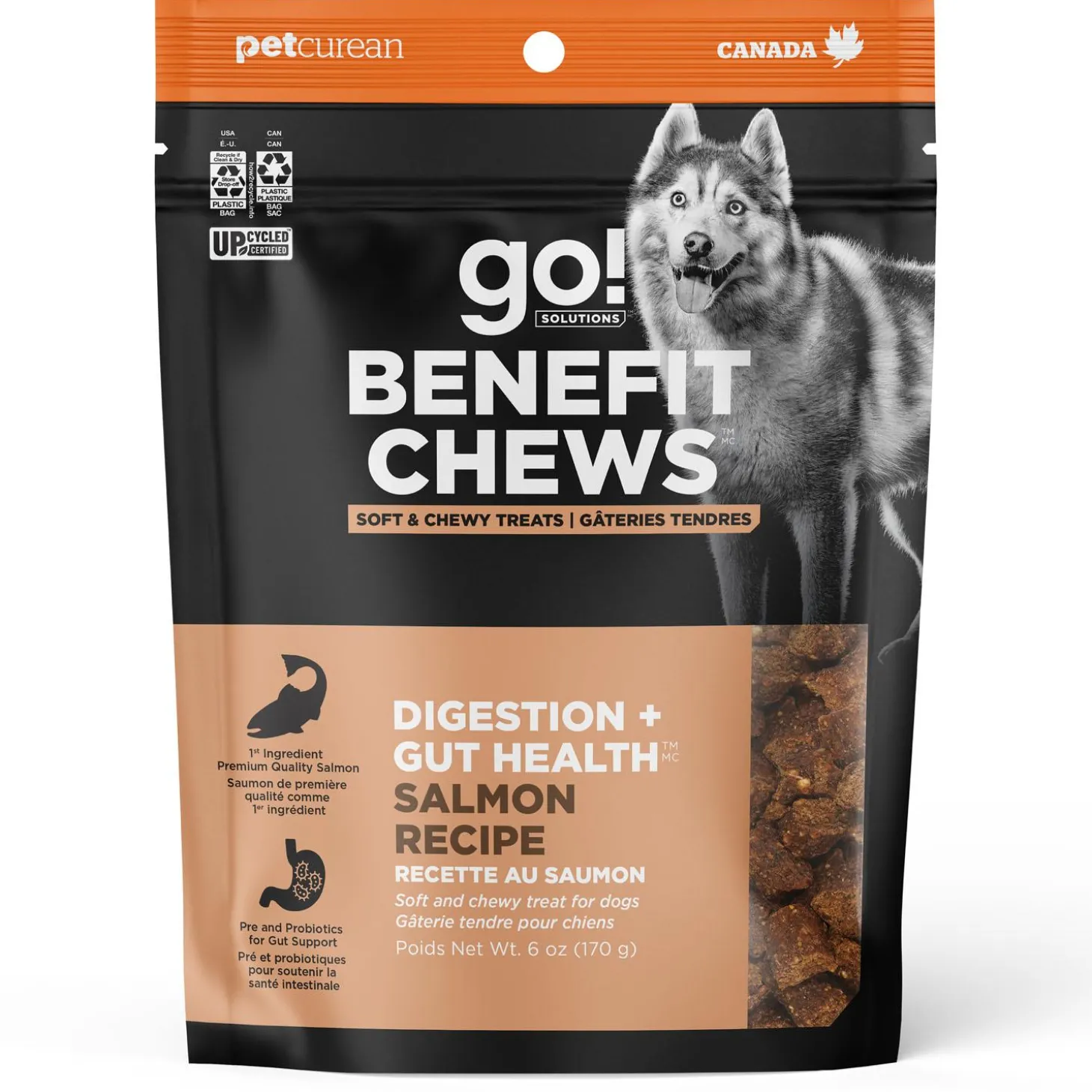 Benefit Chews Digestion + Gut Health Salmon Recipe Dog Treats
