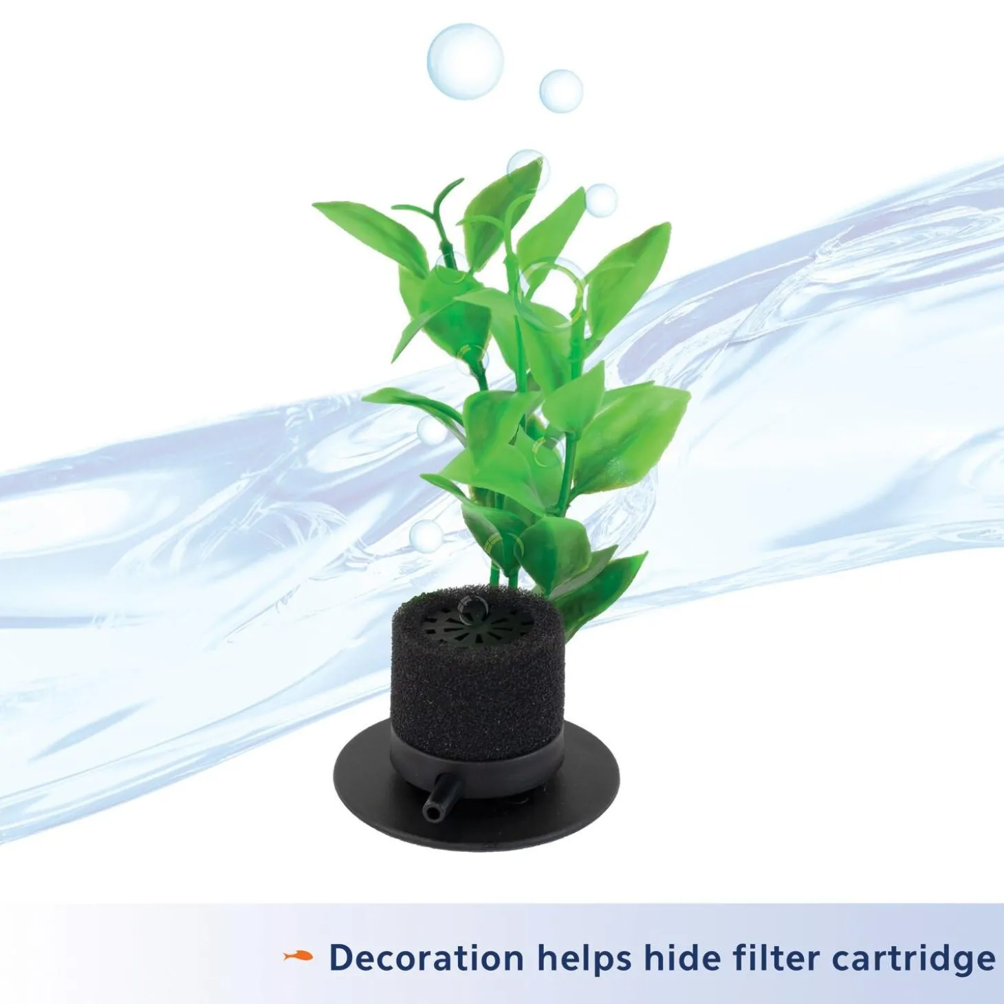 Betta Filter with Natural Plant