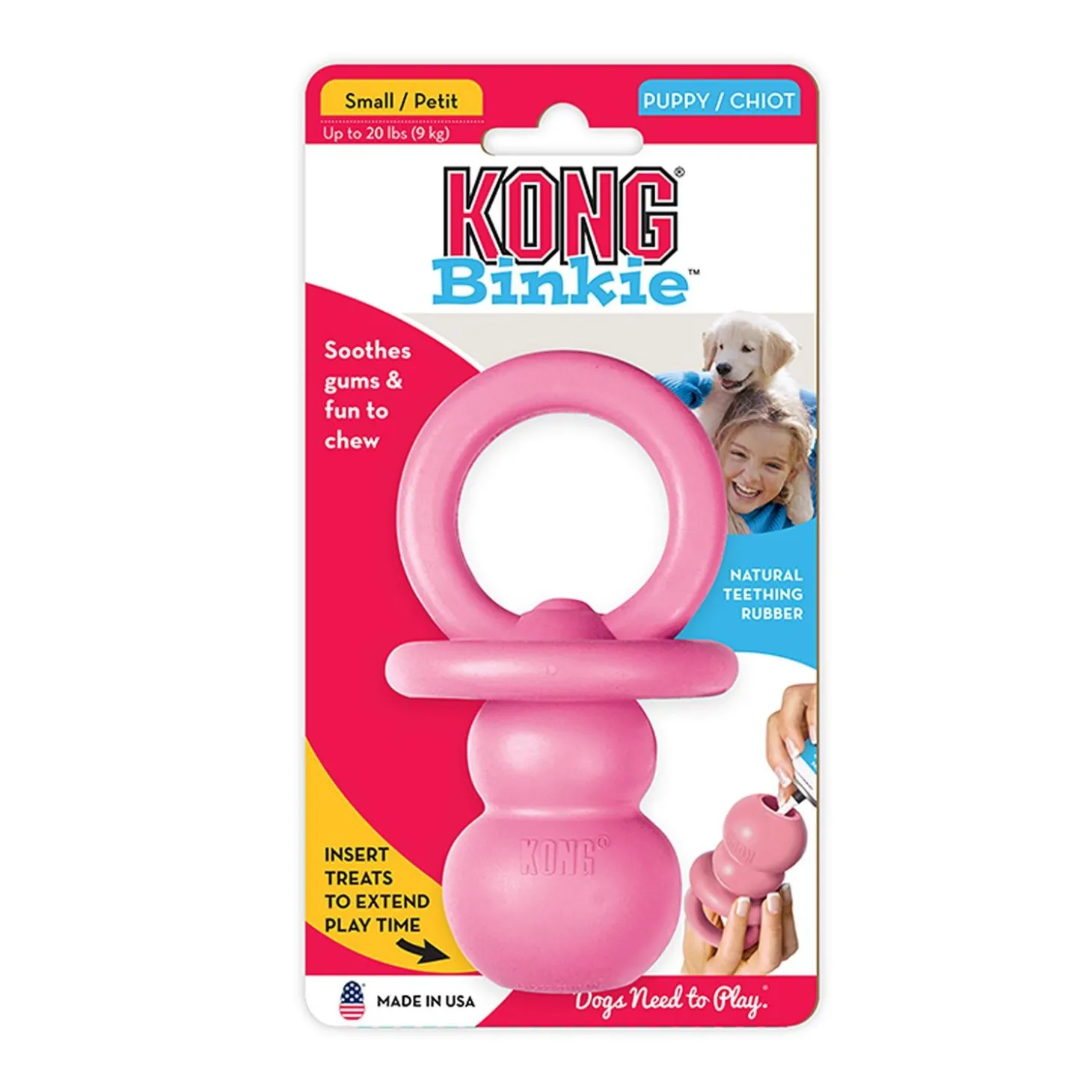 Binkie Assorted Colours Puppy Dog Toy