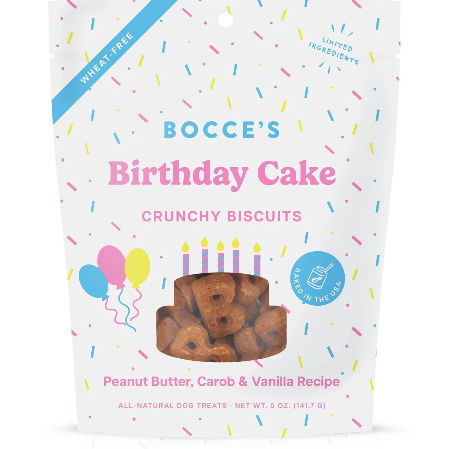 Birthday Cake Peanut Butter Carob & Vanilla Recipe Dog Treats