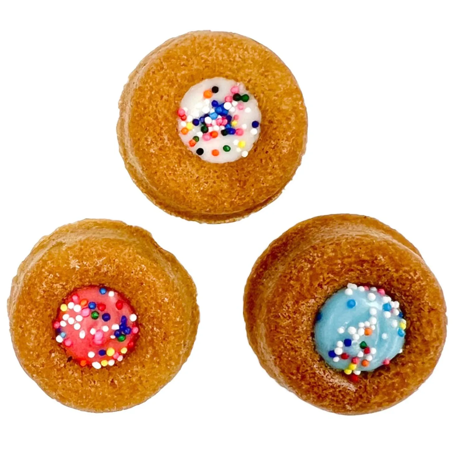 Birthday Tiny Donuts Vanilla Filled Dog Treats