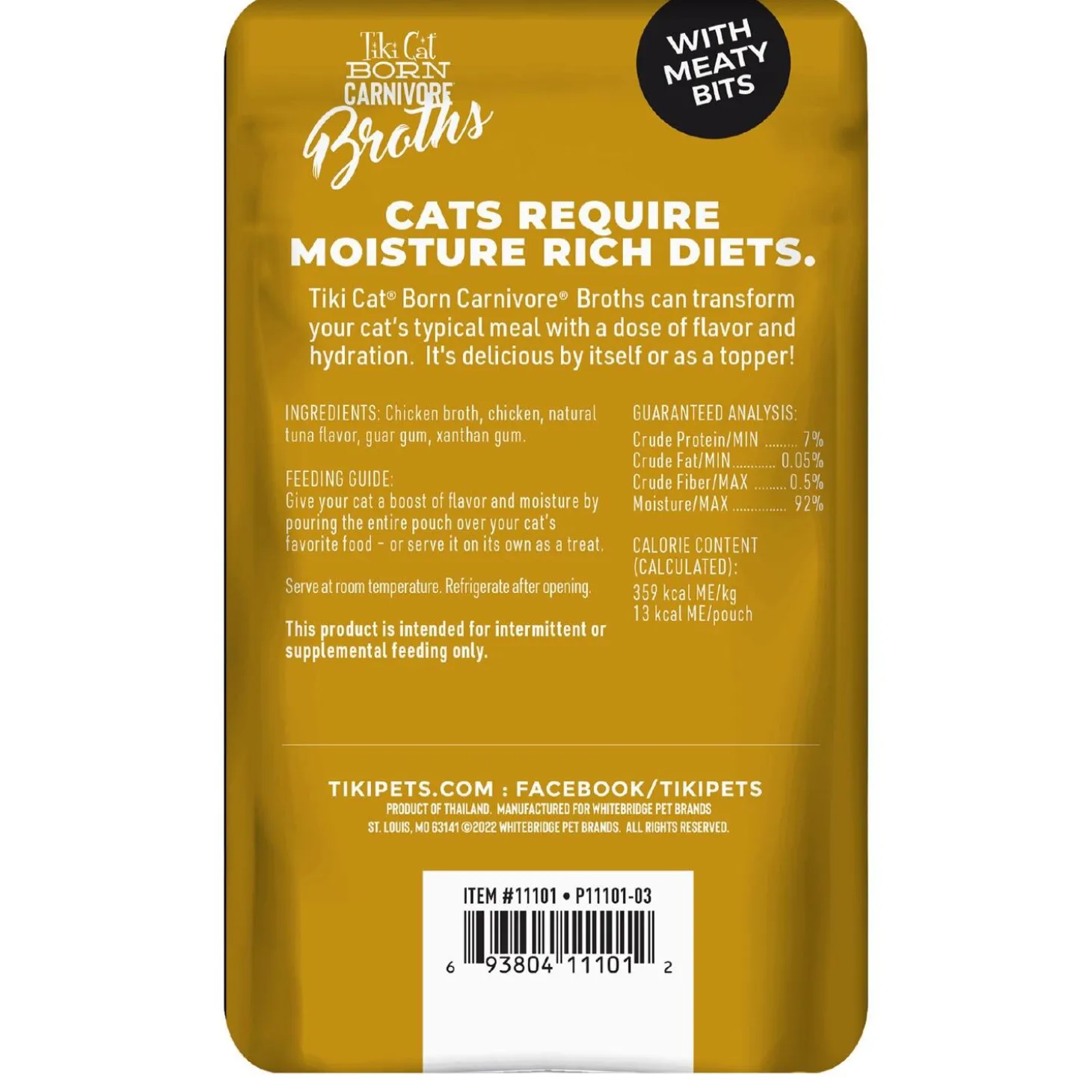 Born Carnivore Broths Chicken Cat Food Topper