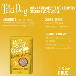 Born Carnivore Flavour Booster Chicken Recipe Bisque Dog Food Topper
