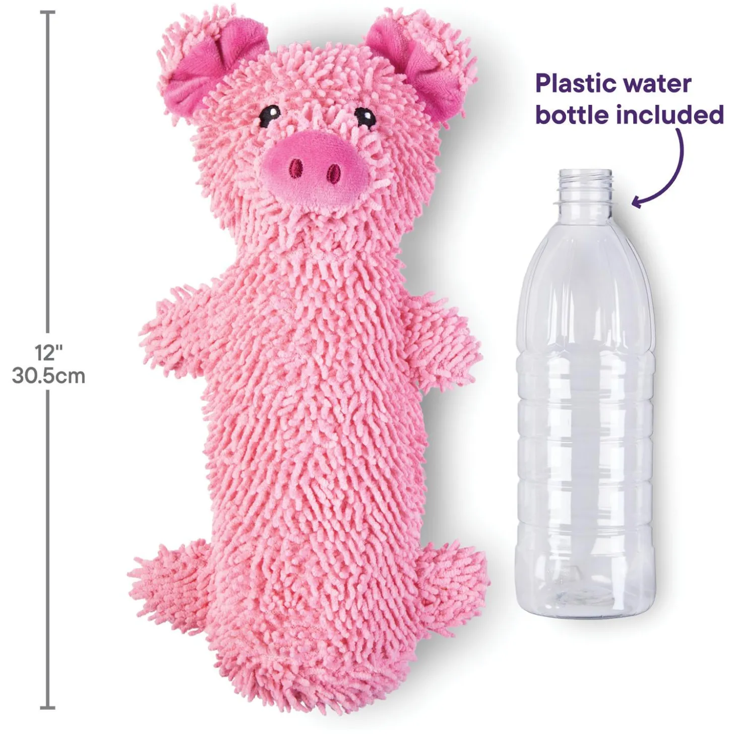 Bottle Crunch Pig Dog Toy