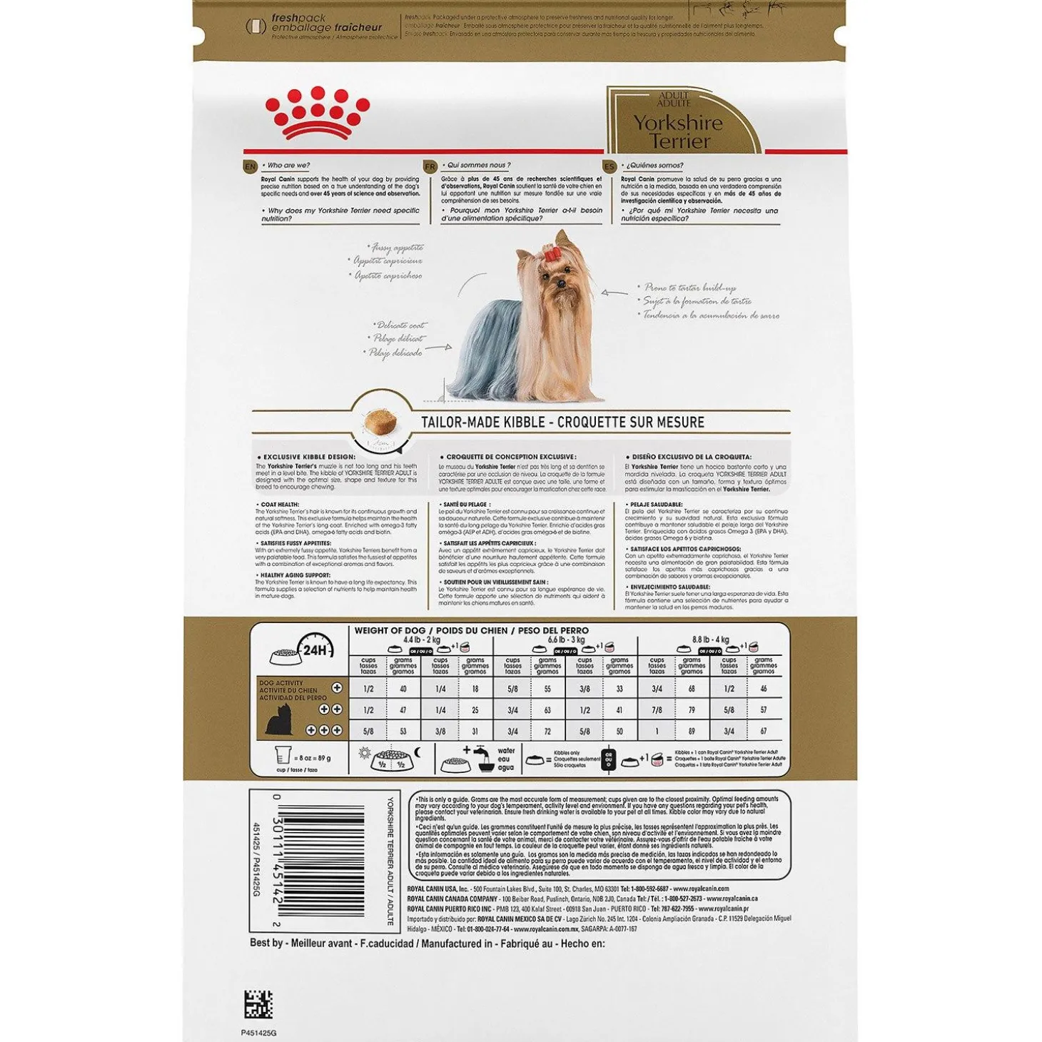 Breed Health Nutrition Yorkshire Terrier Adult Dog Food