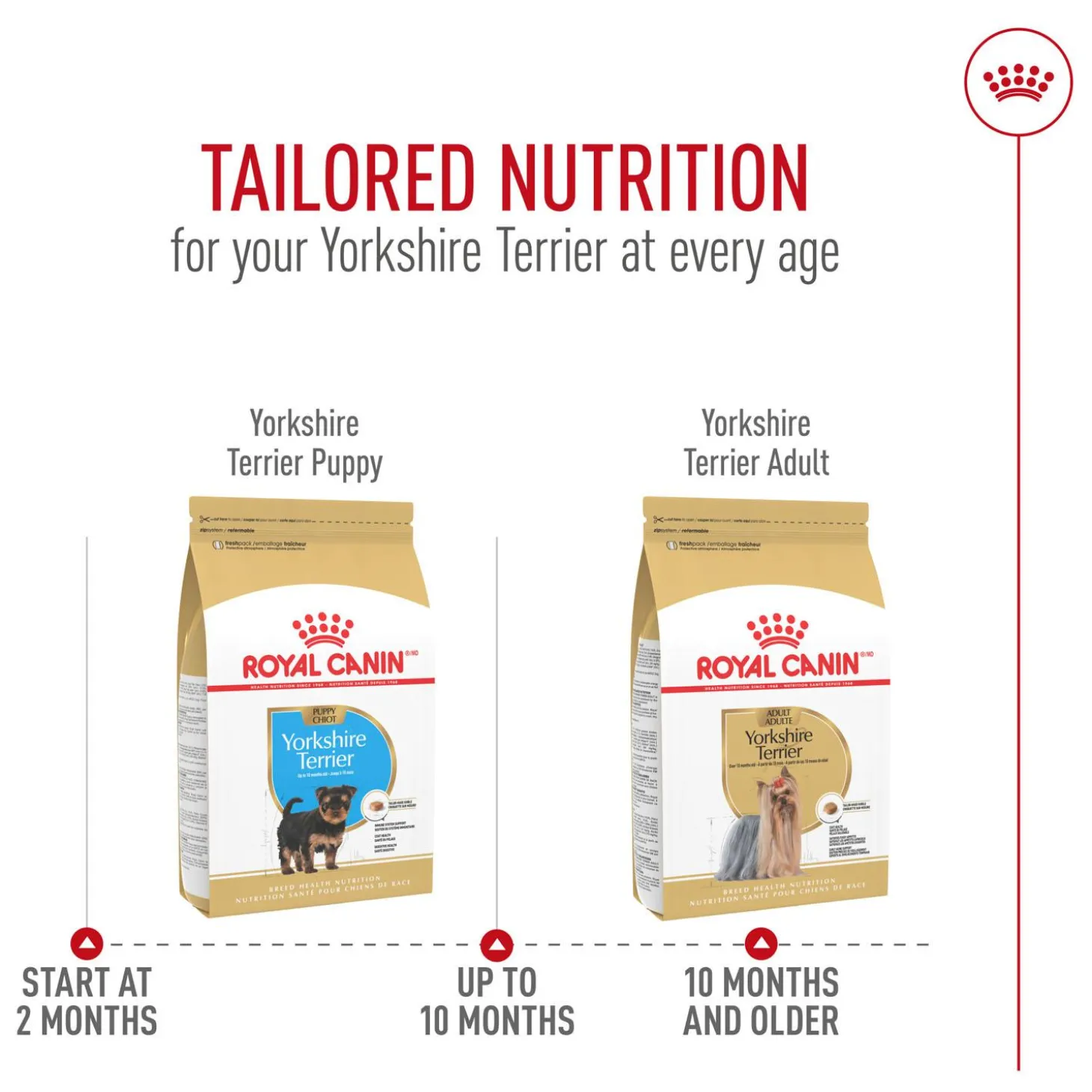 Breed Health Nutrition Yorkshire Terrier Puppy Dog Food
