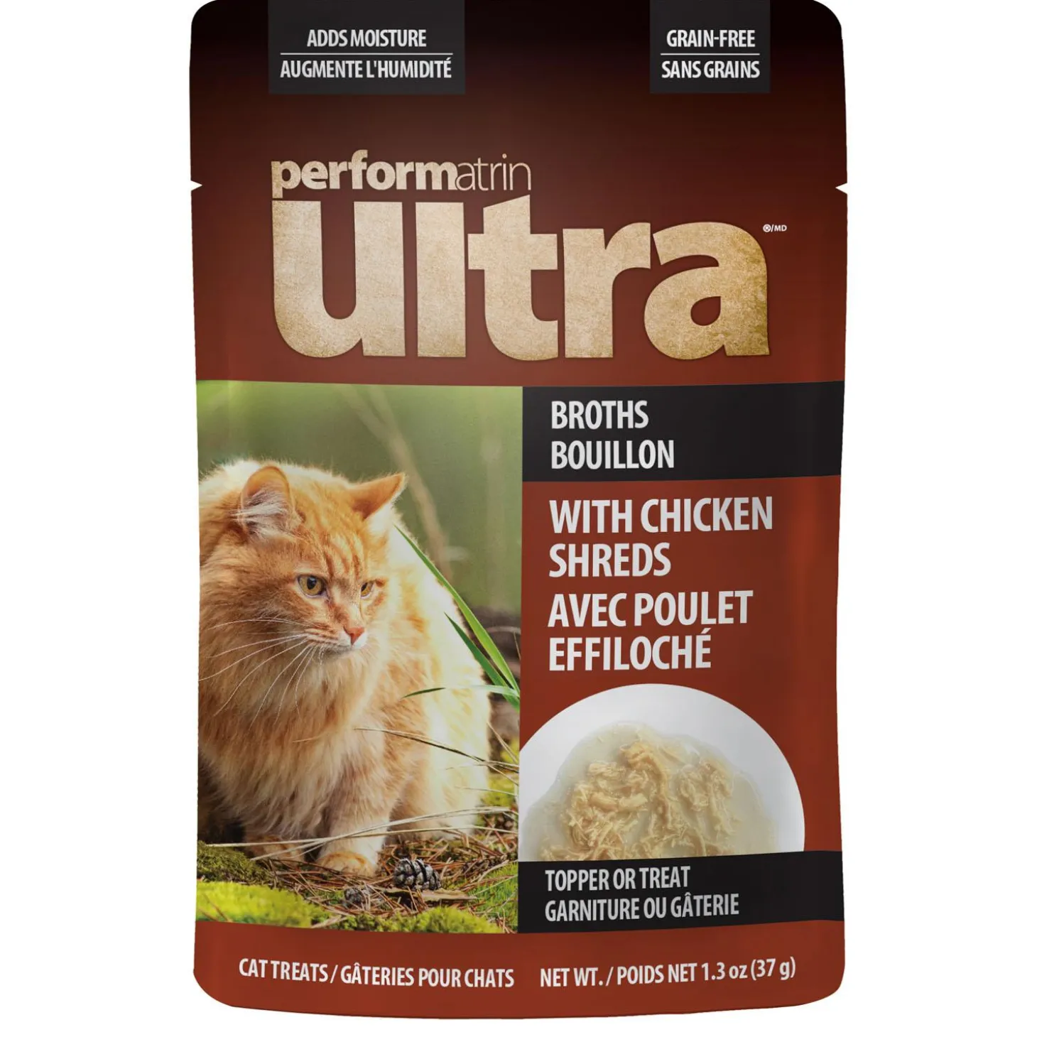 Broths with Chicken Shreds Cat Food Topper