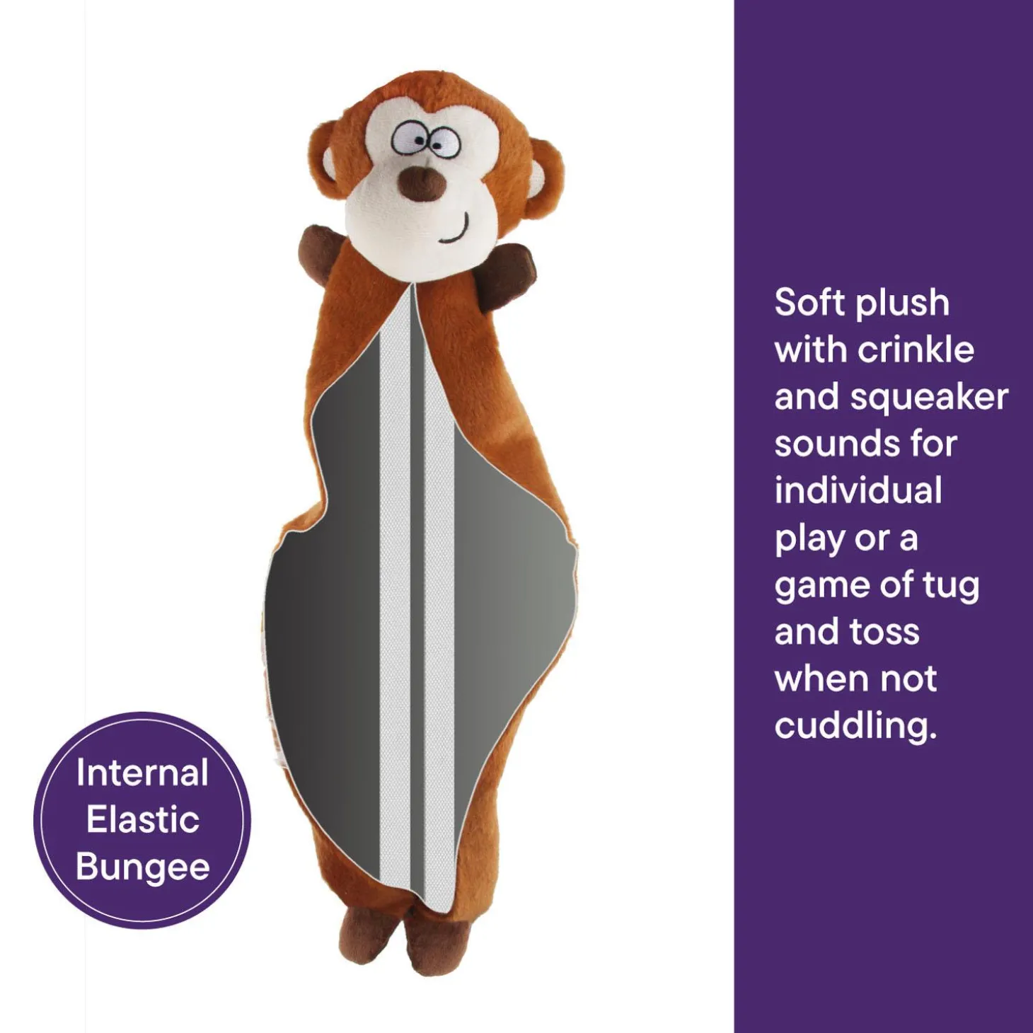 Bungee Monkey Dog Toy