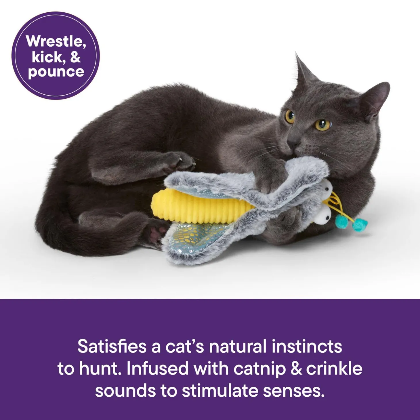 Butterfly Kicker Cat Toy