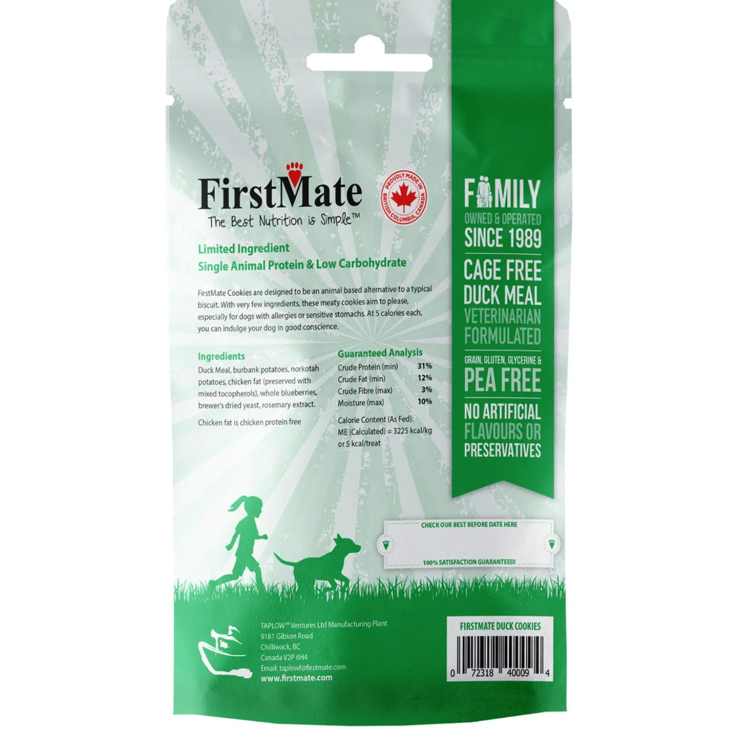 Cage Free Duck Meal & Blueberries Cookies Dog Treats