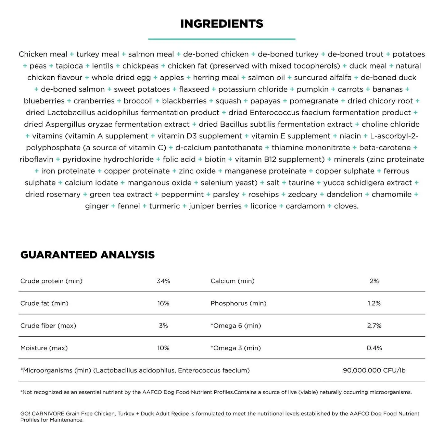 Carnivore Grain-Free Chicken, Turkey + Duck Recipe Adult Dog Food