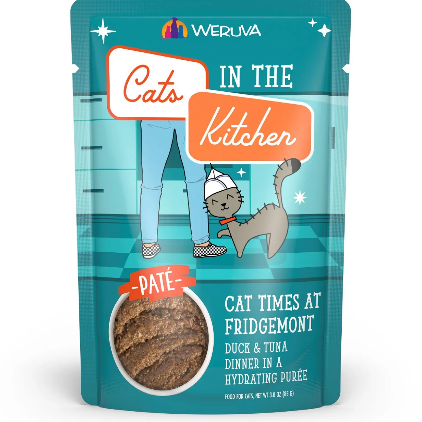 Cats in the Kitchen Cat Times at Fridgemont Duck & Tuna Dinner Adult Cat Food