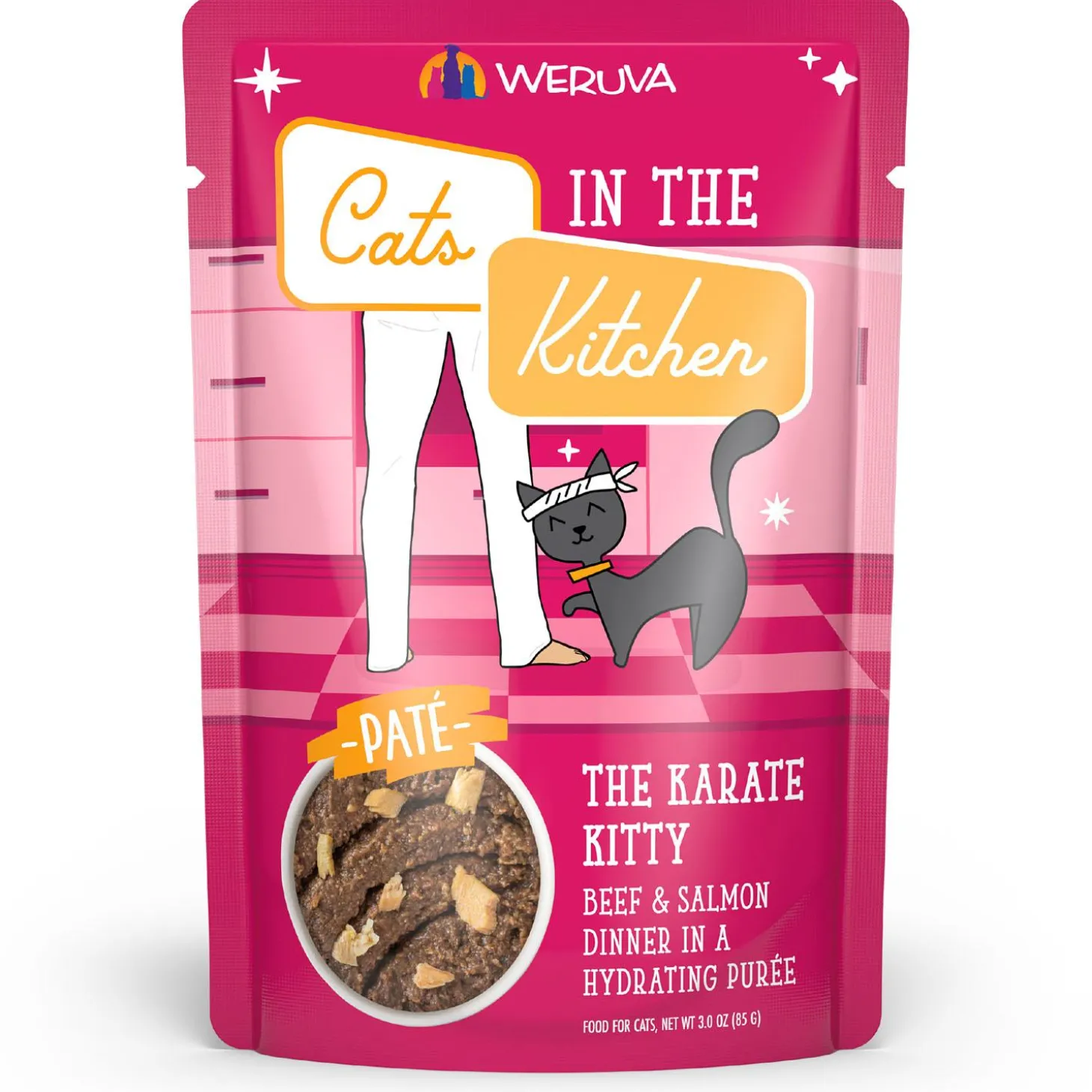 Cats in the Kitchen The Karate Kitty Beef & Salmon Dinner Adult Cat Food