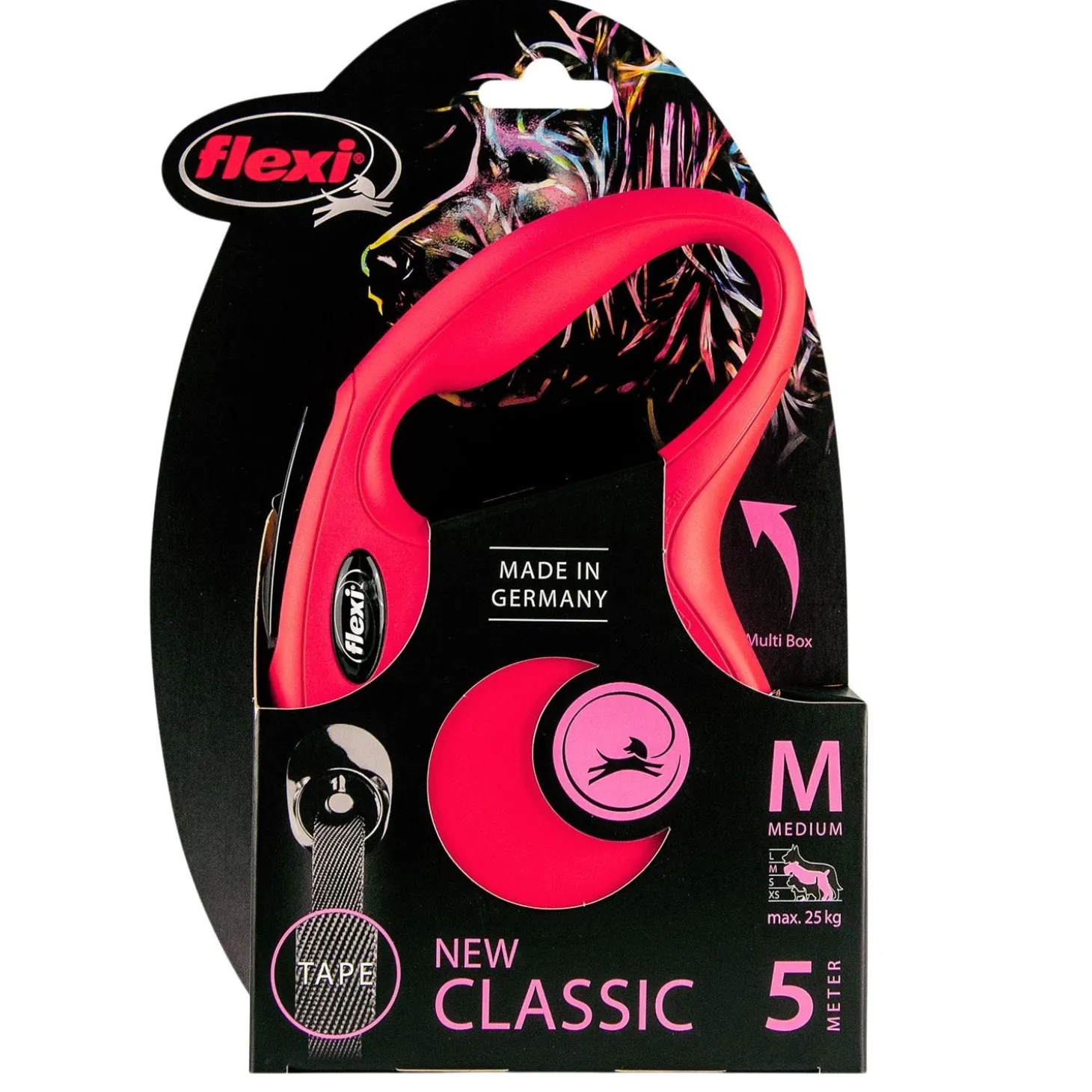 Classic Tape Leash 16ft Red
