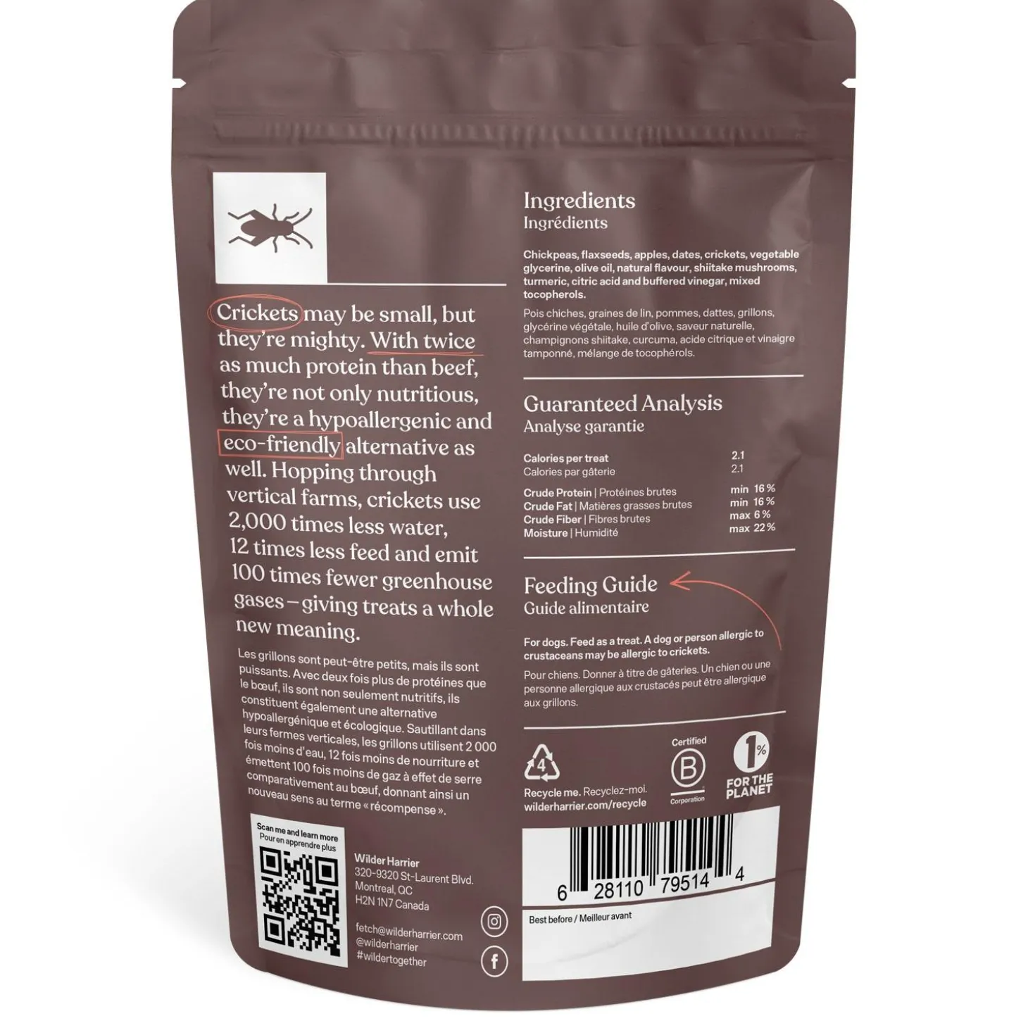 Cricket Shiitake & Turmeric Soft Training Bits Dog Treats