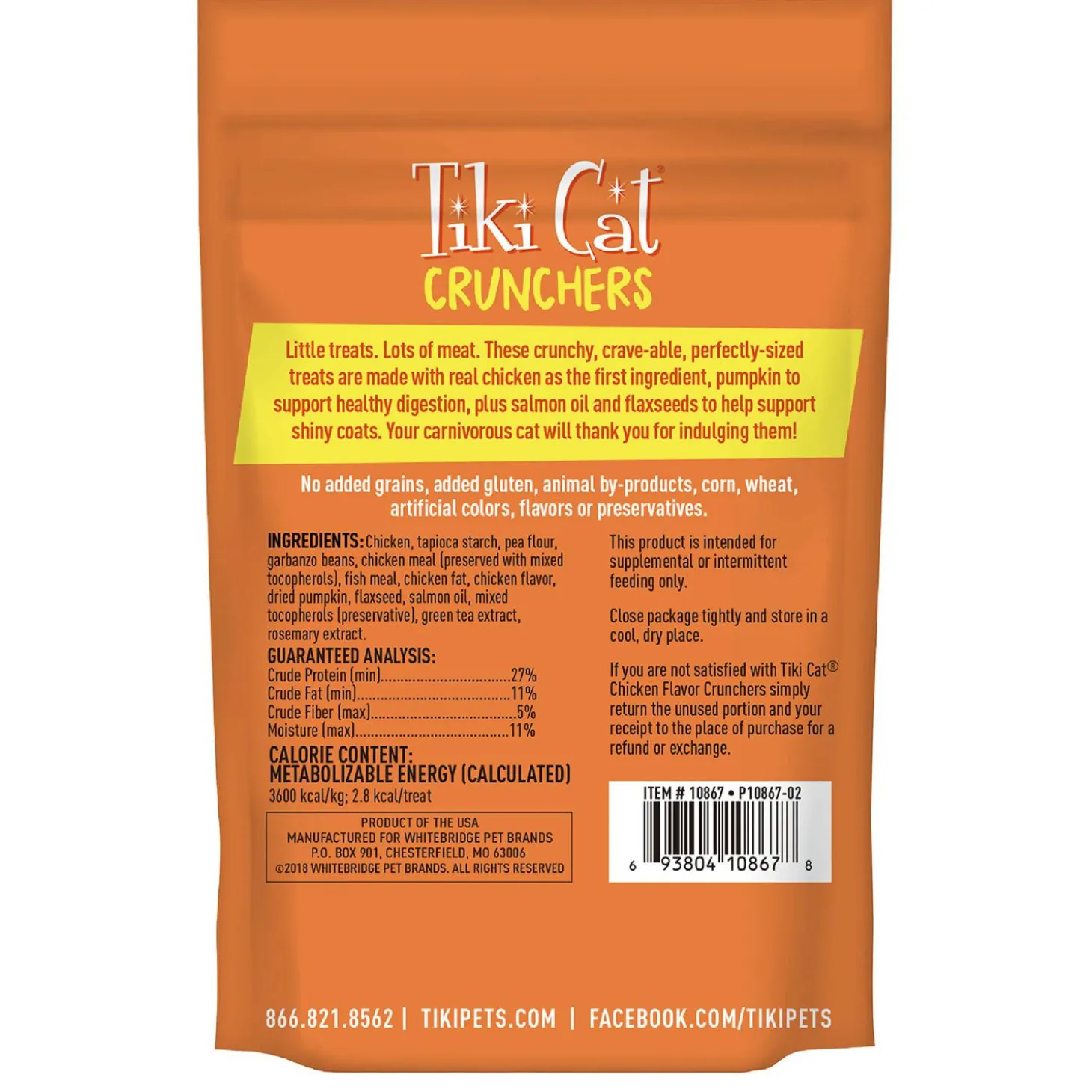 Crunchers Chicken Flavour Cat Treats