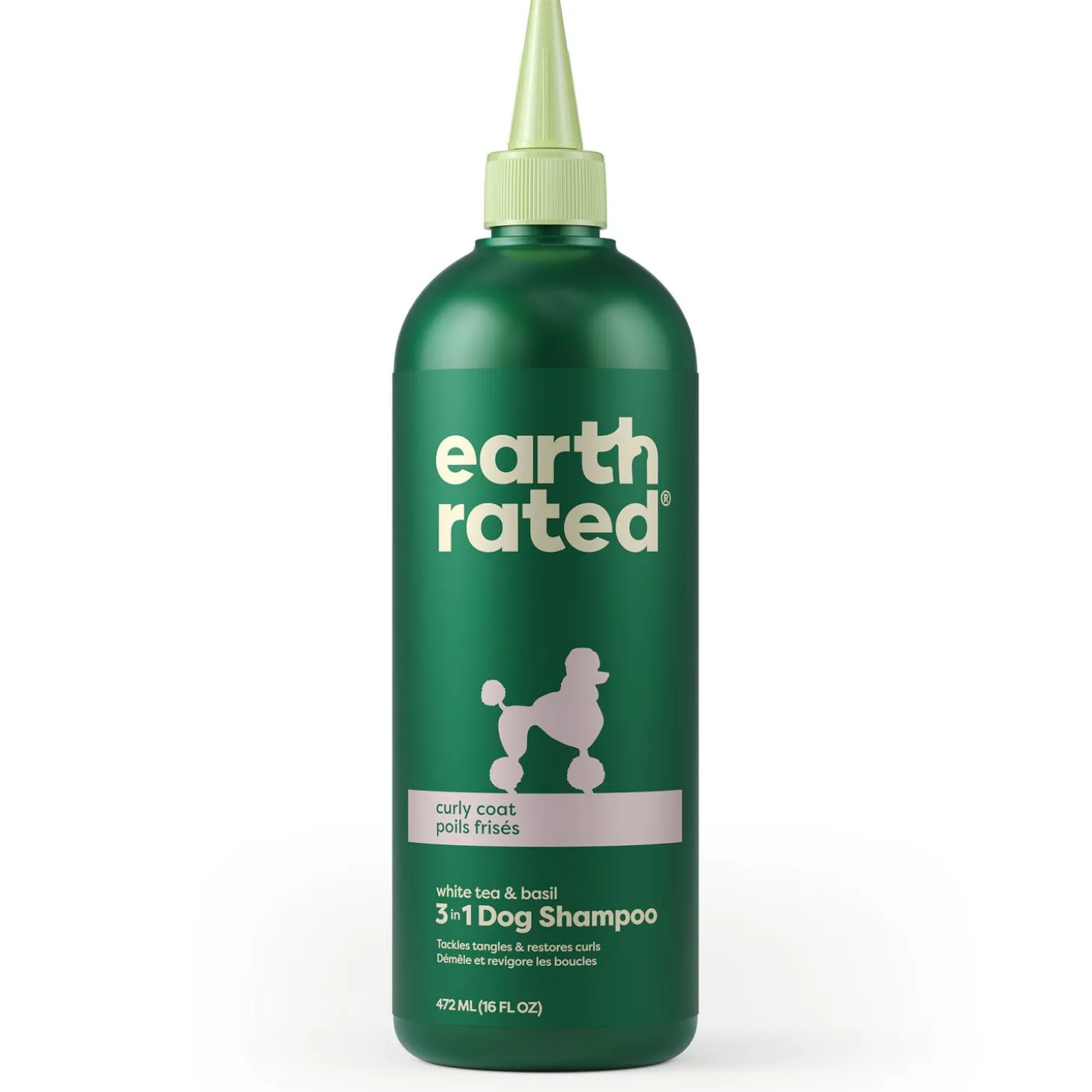 Curly Coat 3-in-1 White Tea & Basil Dog Shampoo