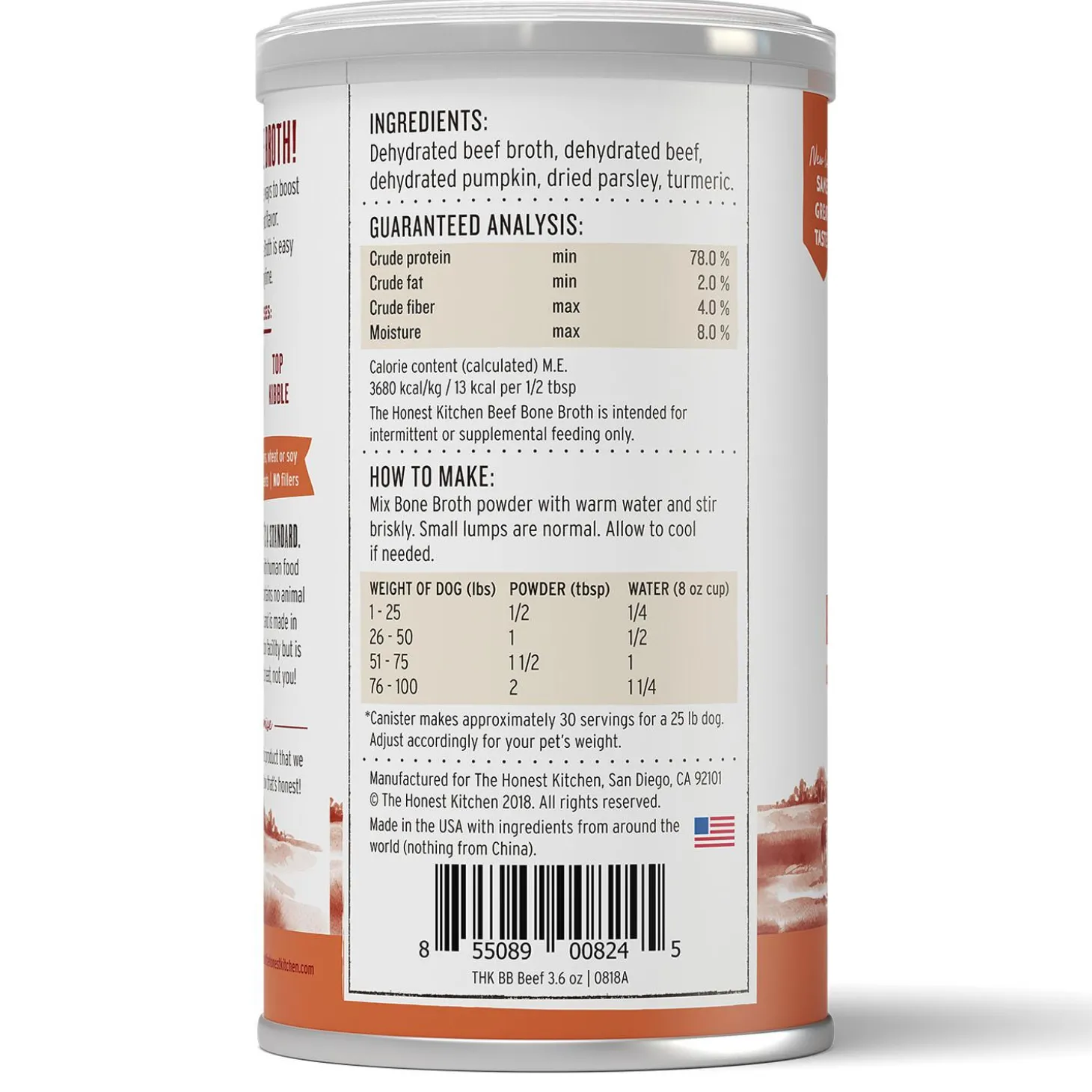 Daily Boosters Beef Bone Broth Dog Supplement