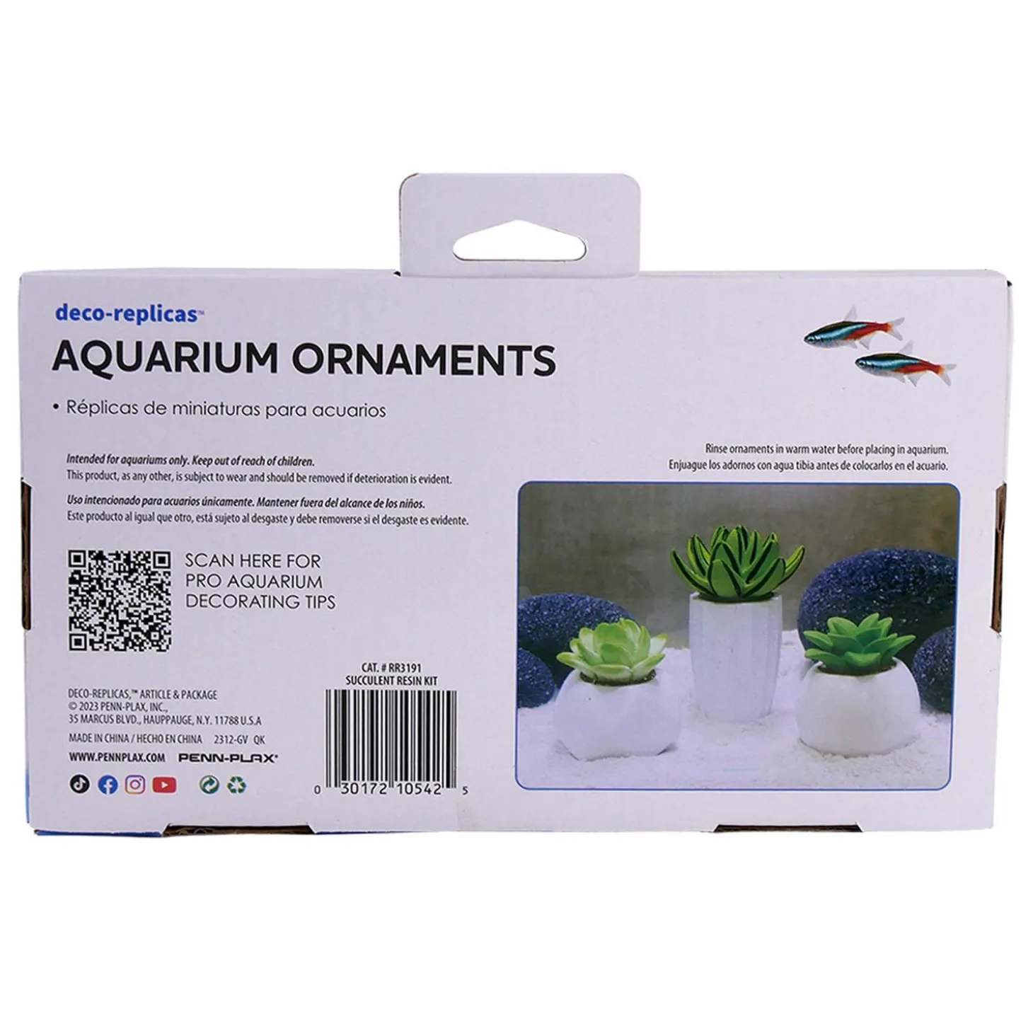 Deco-Replicas Succulent Aquarium Decor Kit