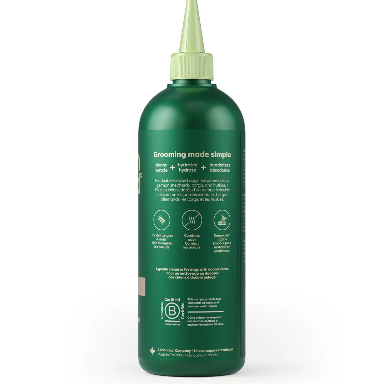 Double Coat 3-in-1 White Tea & Basil Dog Shampoo