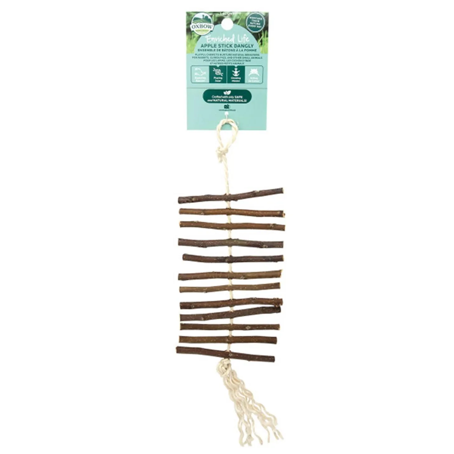 Enriched Life Apple Stick Dangly Small Animal Toy