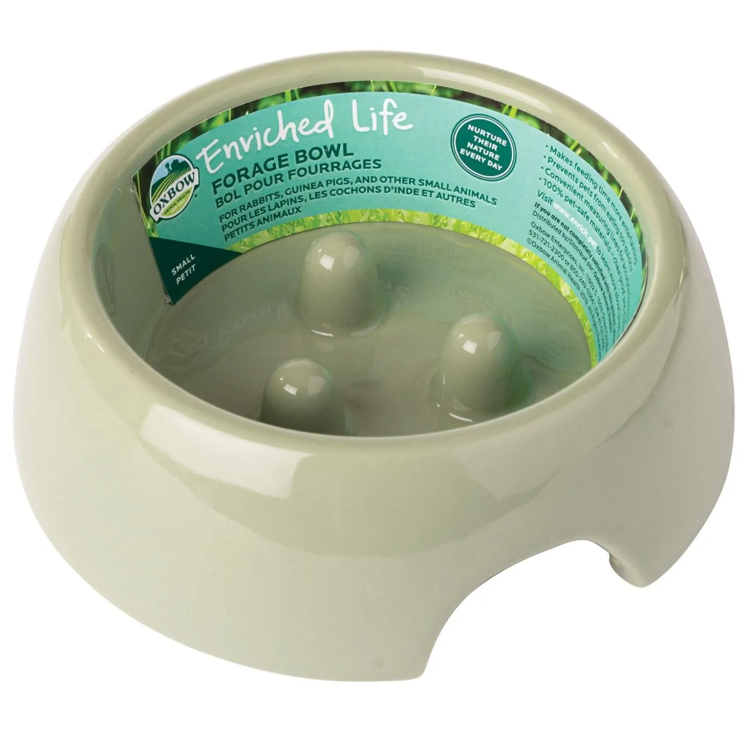 Enriched Life Forage Ivory Small Animal Bowl