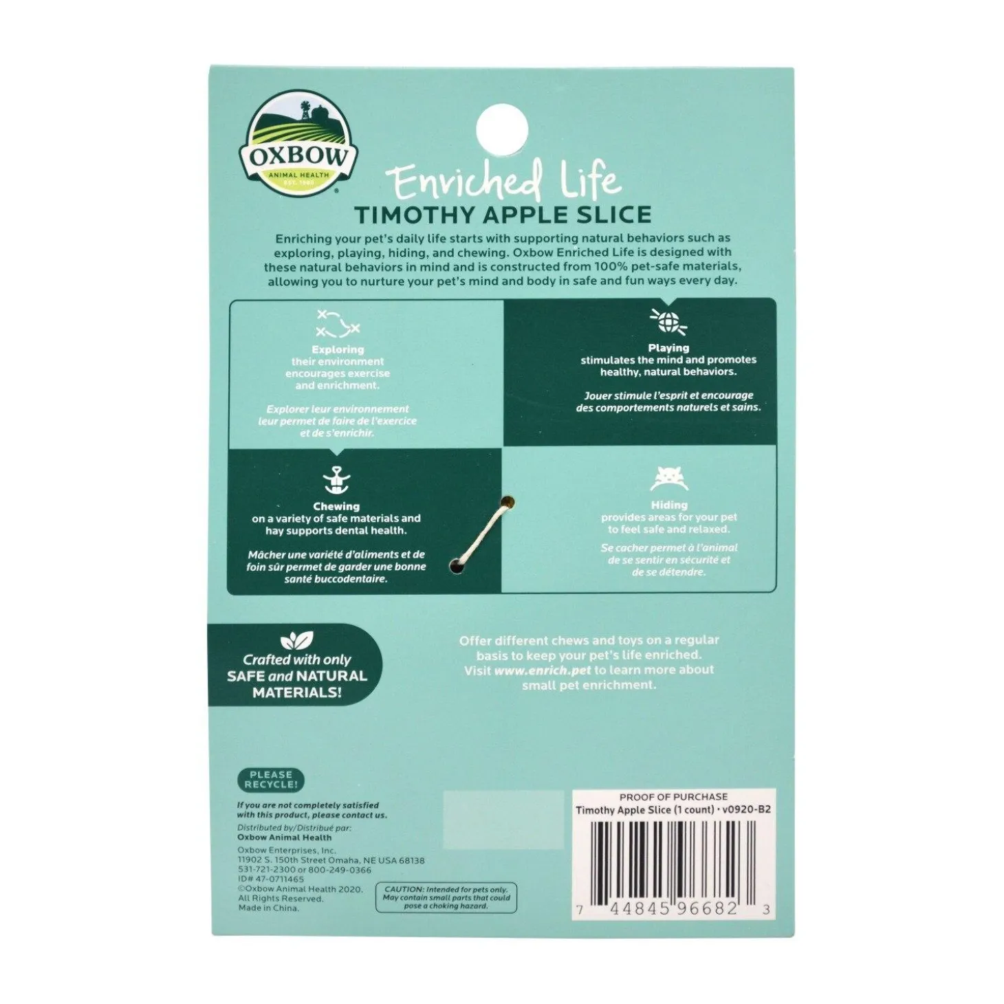 Enriched Life Timothy Apple Slice