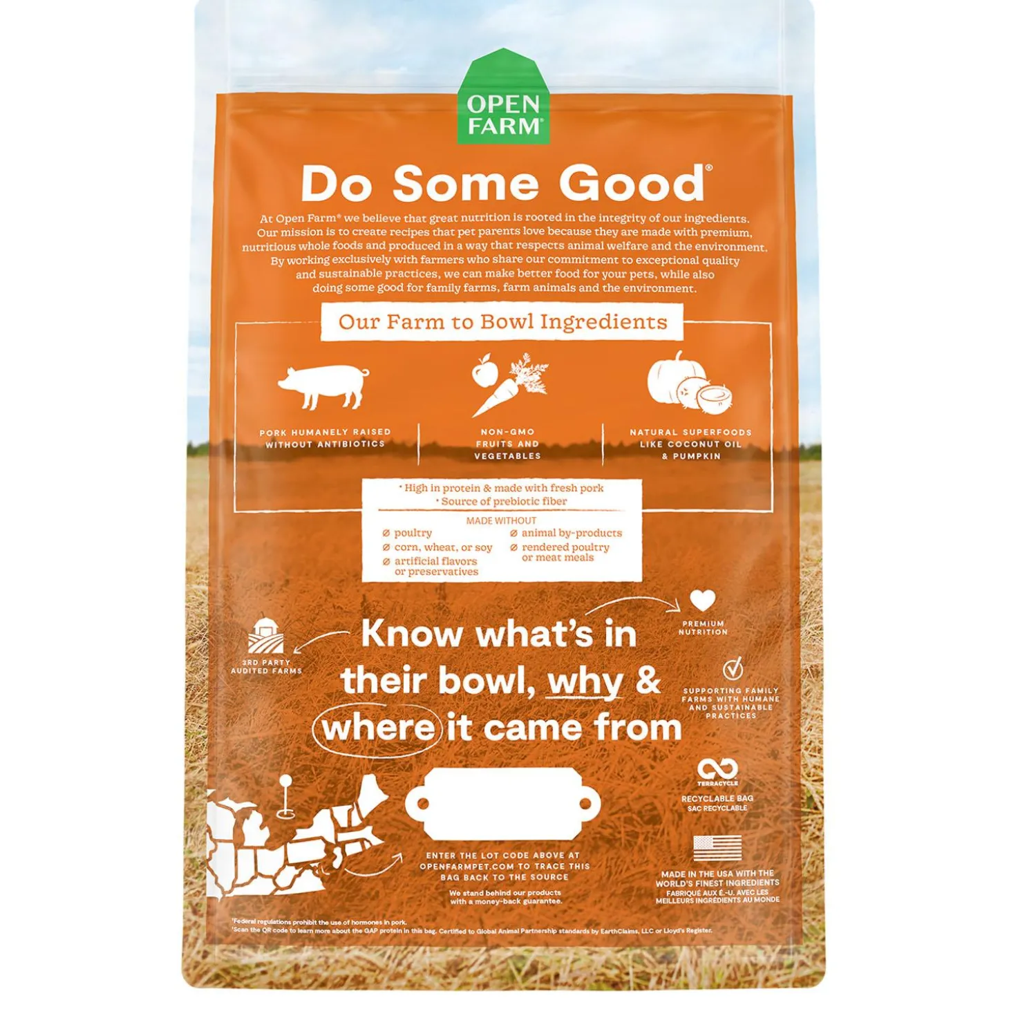 Farmer's Table Pork Recipe Adult Dog Food