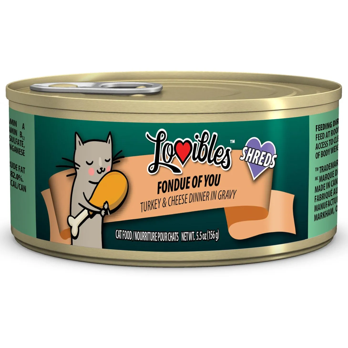 Fondue Of You Shredded Turkey & Cheese Dinner Cat Food