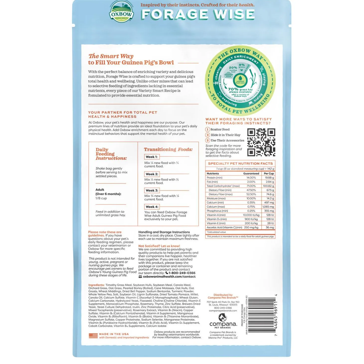 Forage Wise Daily Adult Guinea Pig Food