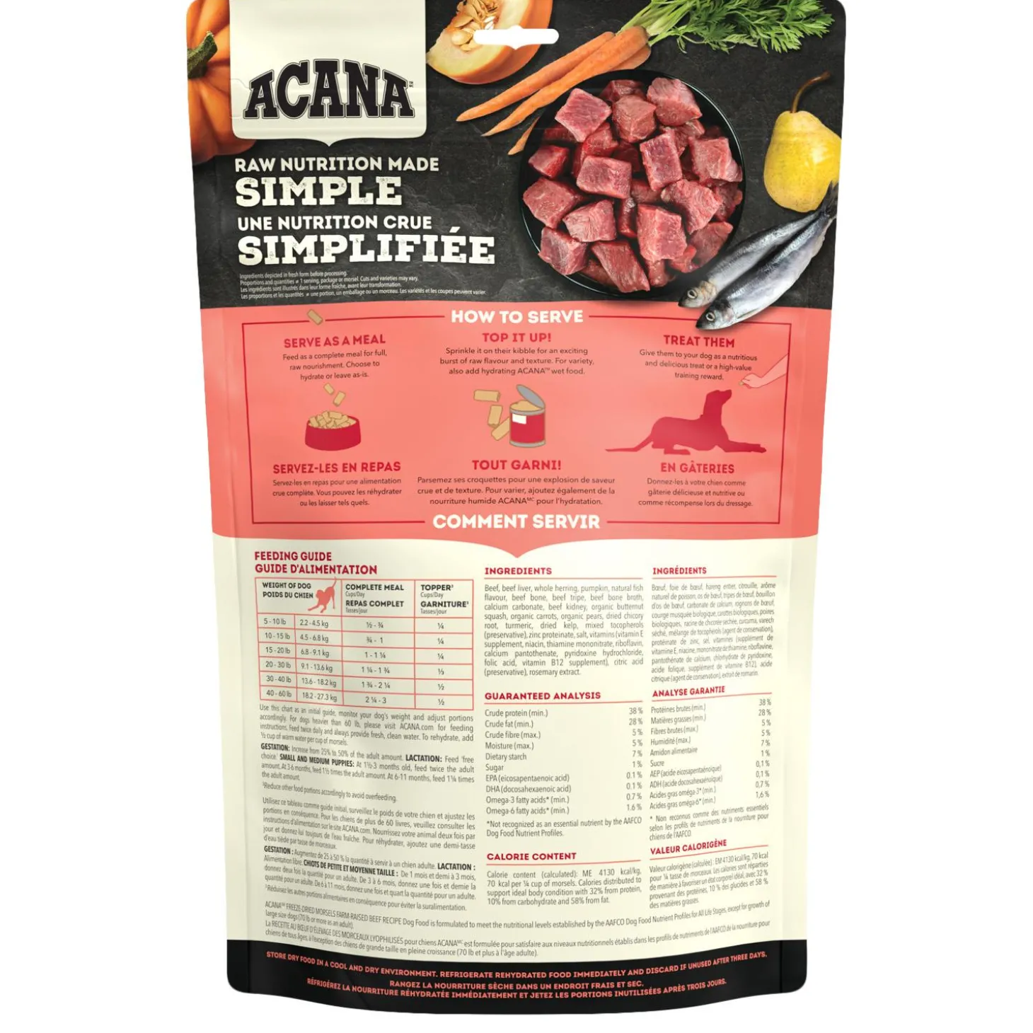Freeze-Dried Morsels Ranch-Raised Beef Recipe Dog Food