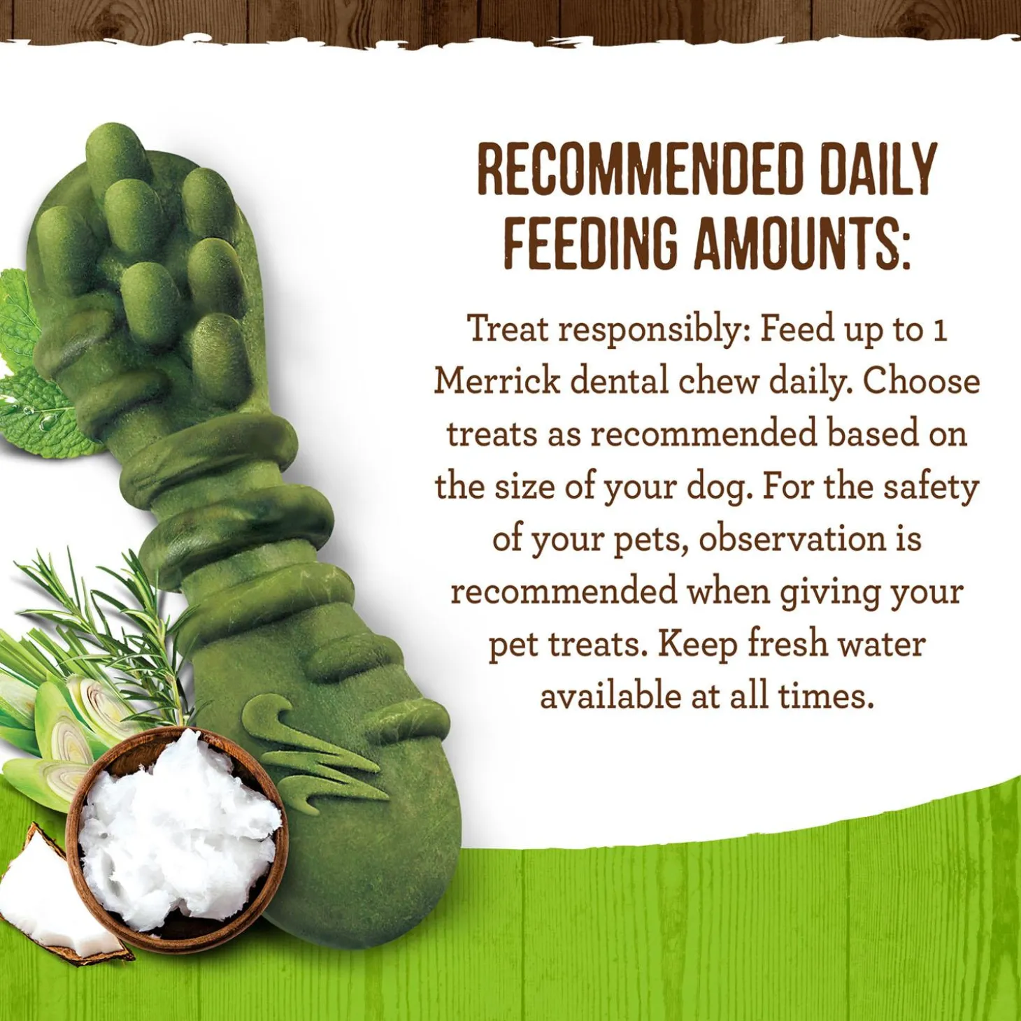 Fresh Kisses Double-Brush Coconut & Botanical Oils Small Breed Dog Treats