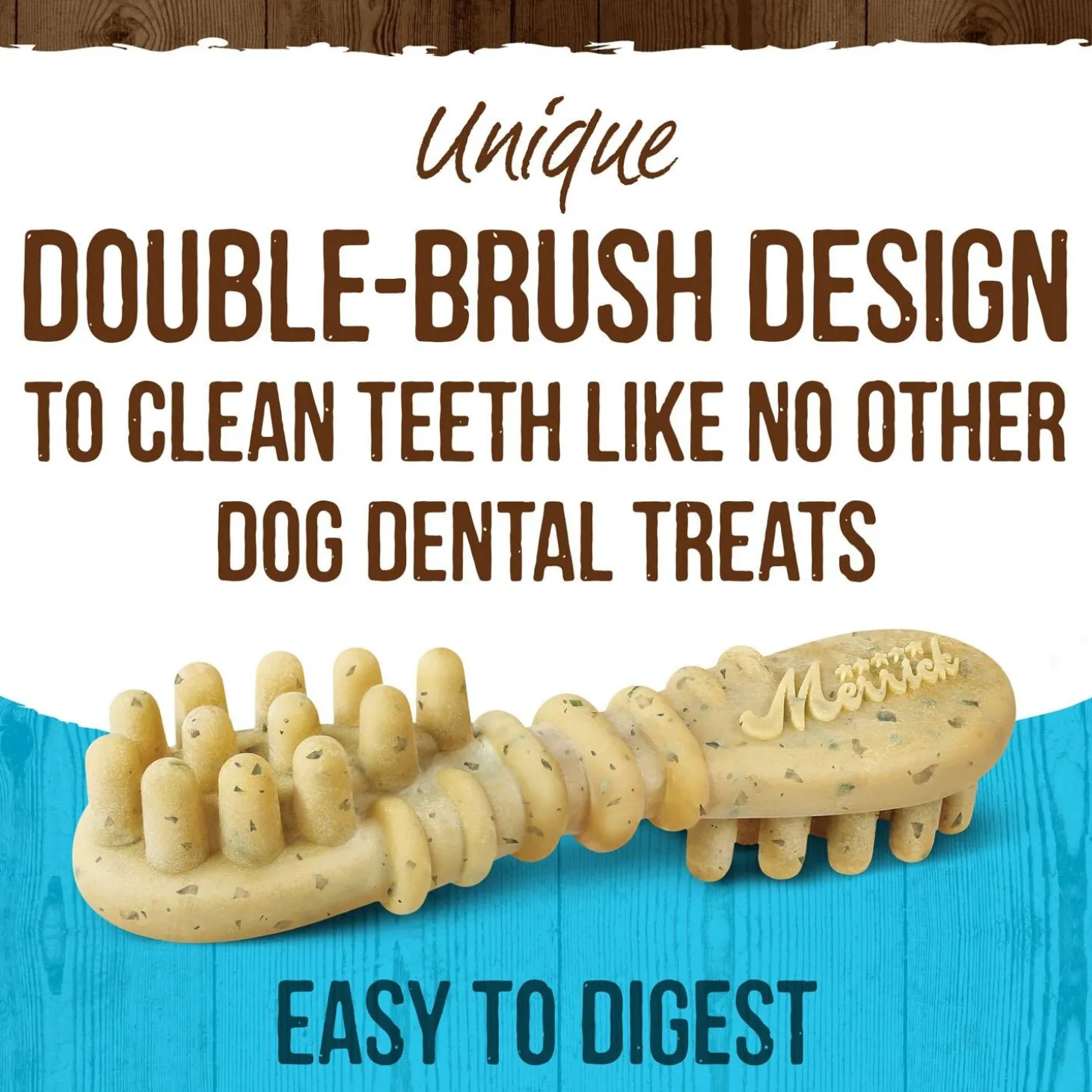 Fresh Kisses Double-Brush Real Mint Medium Breed Dog Treats