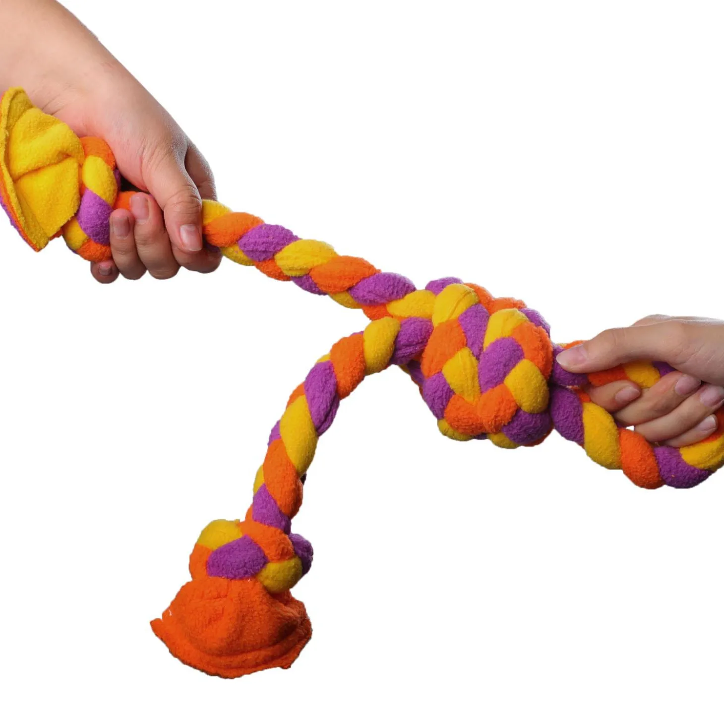 Goat Braided Soft Tug Dog Toy