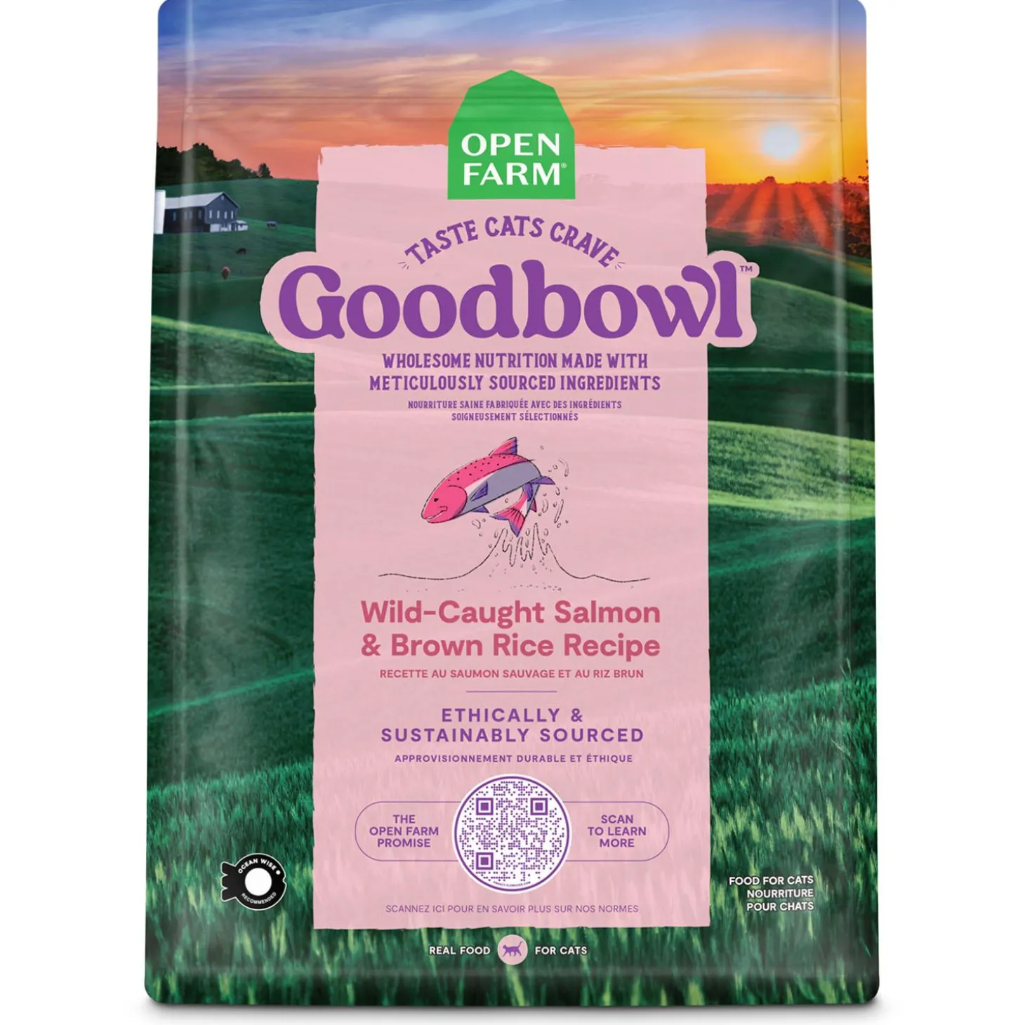 GoodBowl Wild-Caught Salmon & Brown Rice Recipe Adult Cat Food