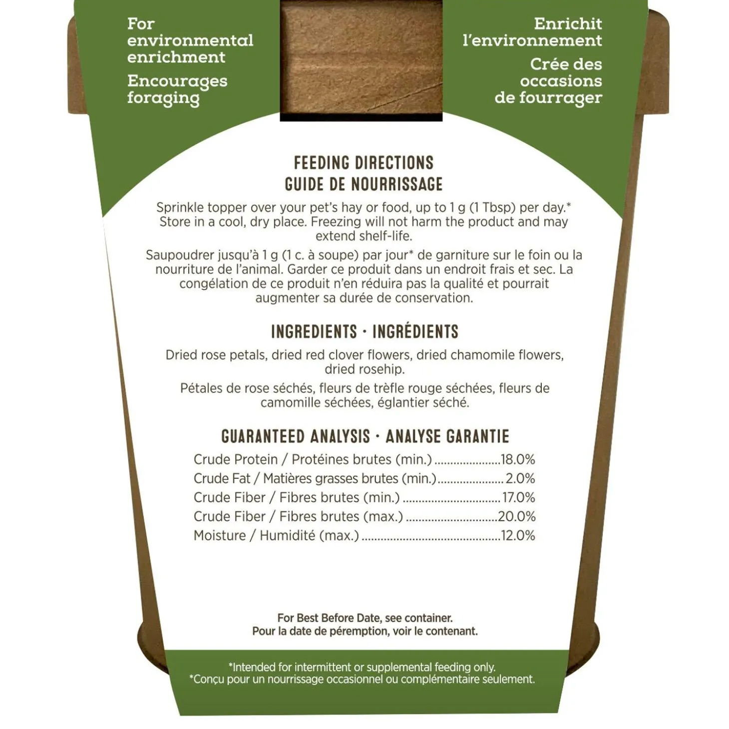 Gourmet Botanical Toppers Small Animal Treats