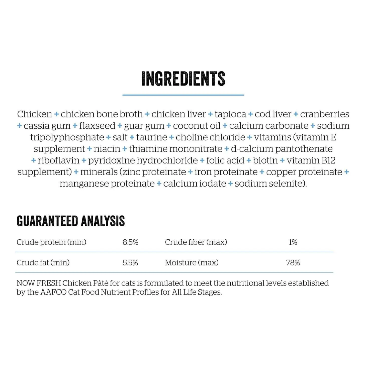 Grain-Free Chicken Pate Cat Food