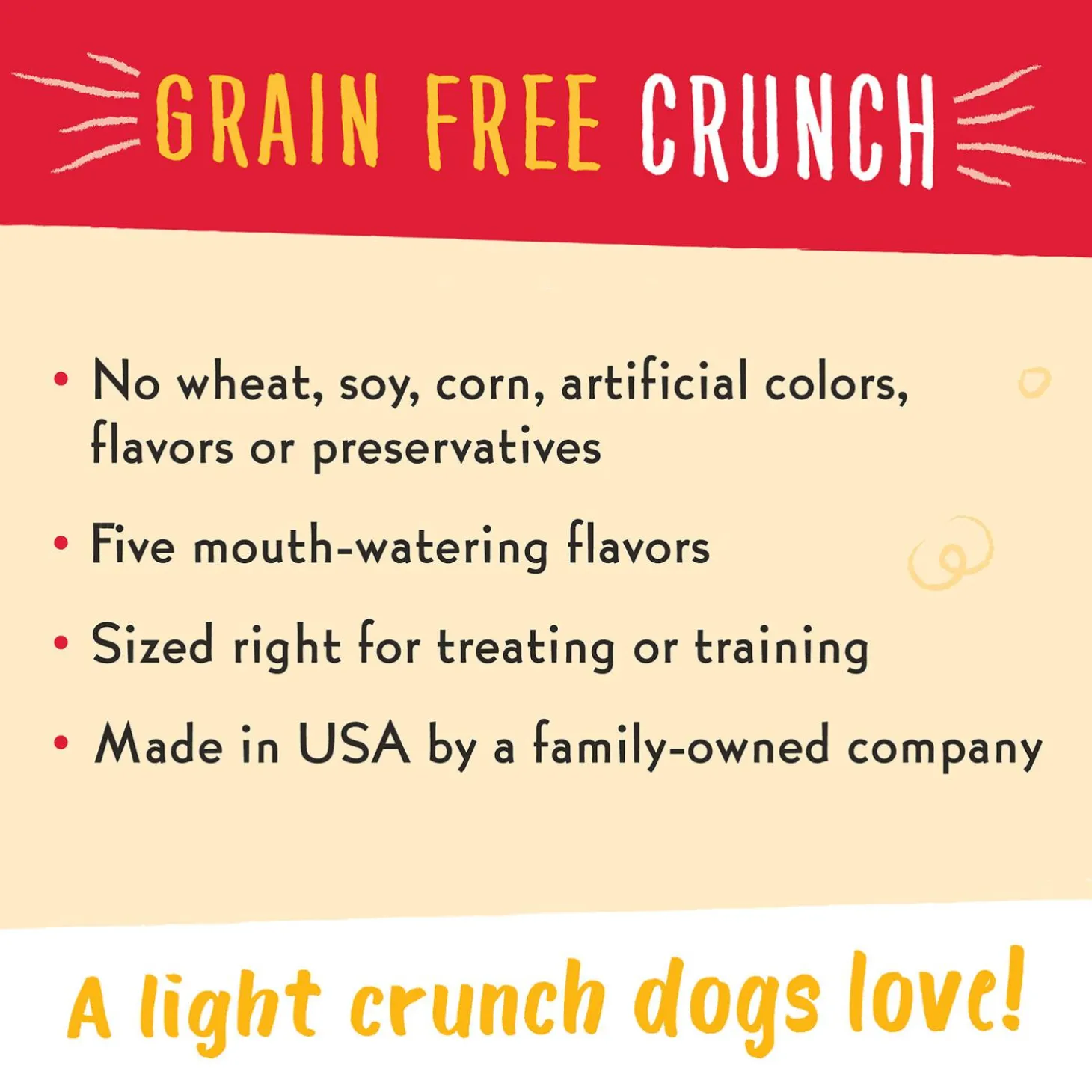Grain Free Crunch P.B & Banana Flavour Dog Treats