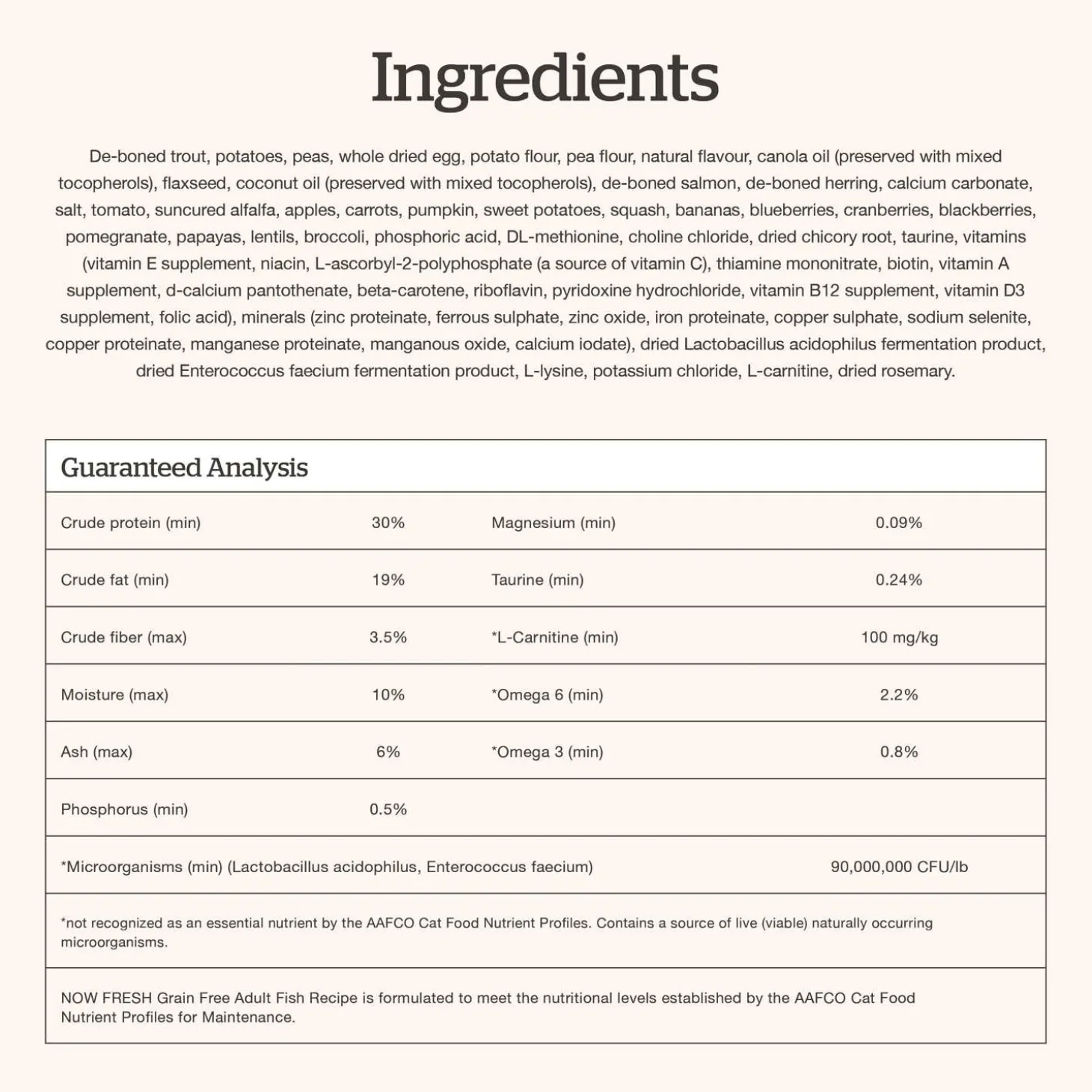 Grain-Free Trout, Salmon & Herring Recipe Adult Cat Food