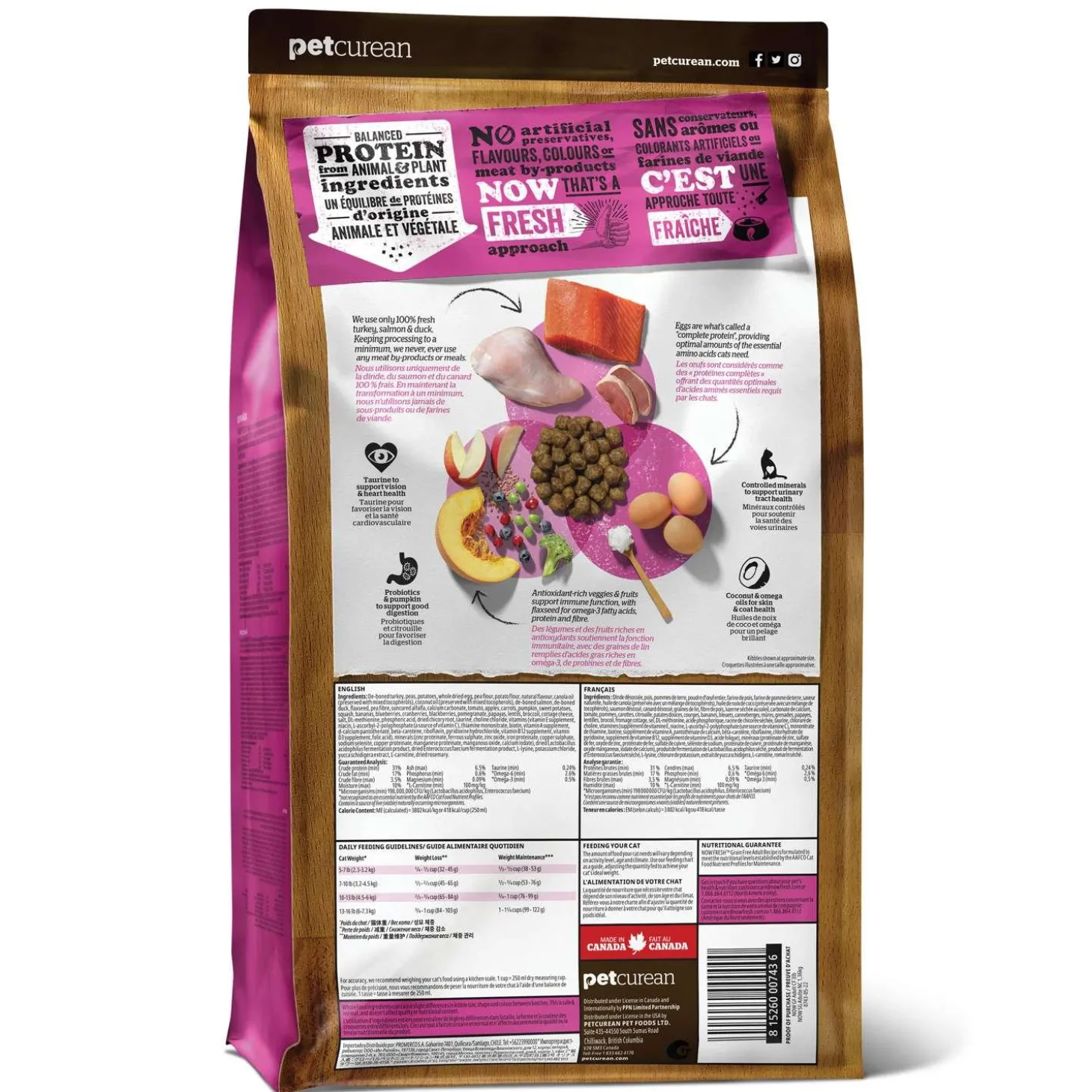 Grain-Free Turkey, Salmon & Duck Recipe Adult Cat Food
