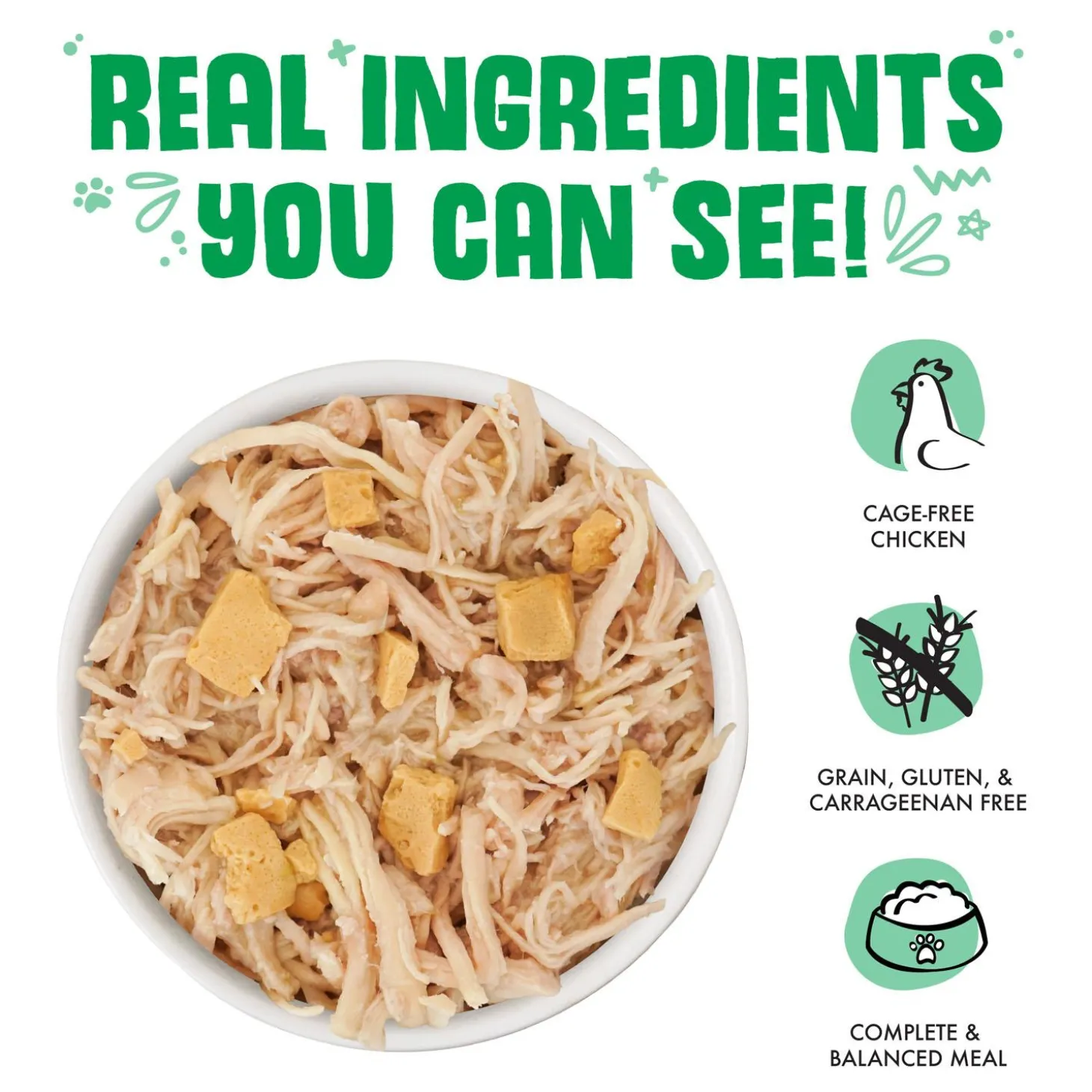 Green Eggs & Chicken with Chicken & Egg in Pea Soup Adult Cat Food