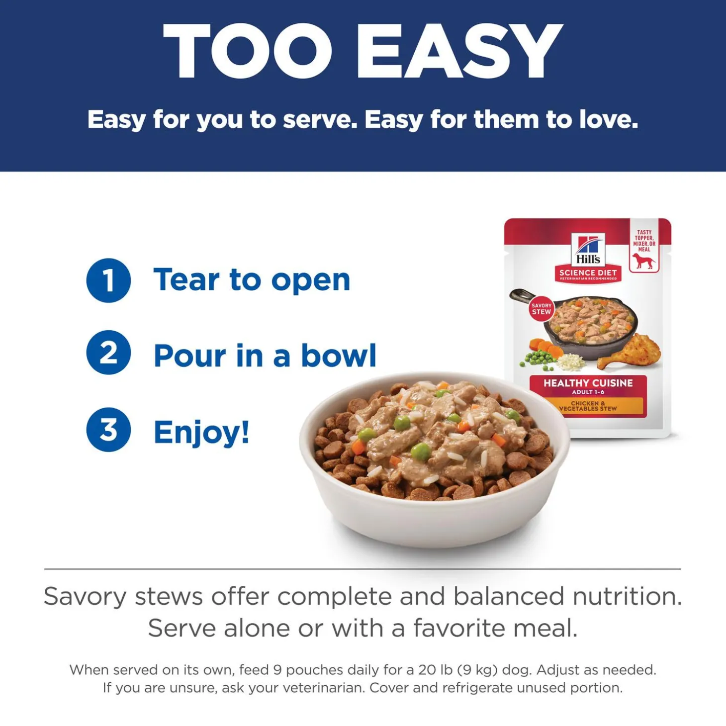 Healthy Cuisine Chicken & Vegetables Stew Adult Dog Food
