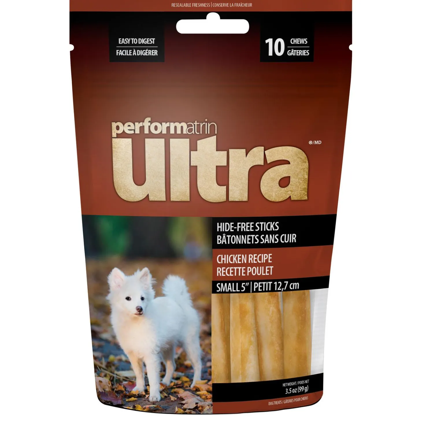 Hide-Free Stickz Chicken Recipe 5in Dog Treats