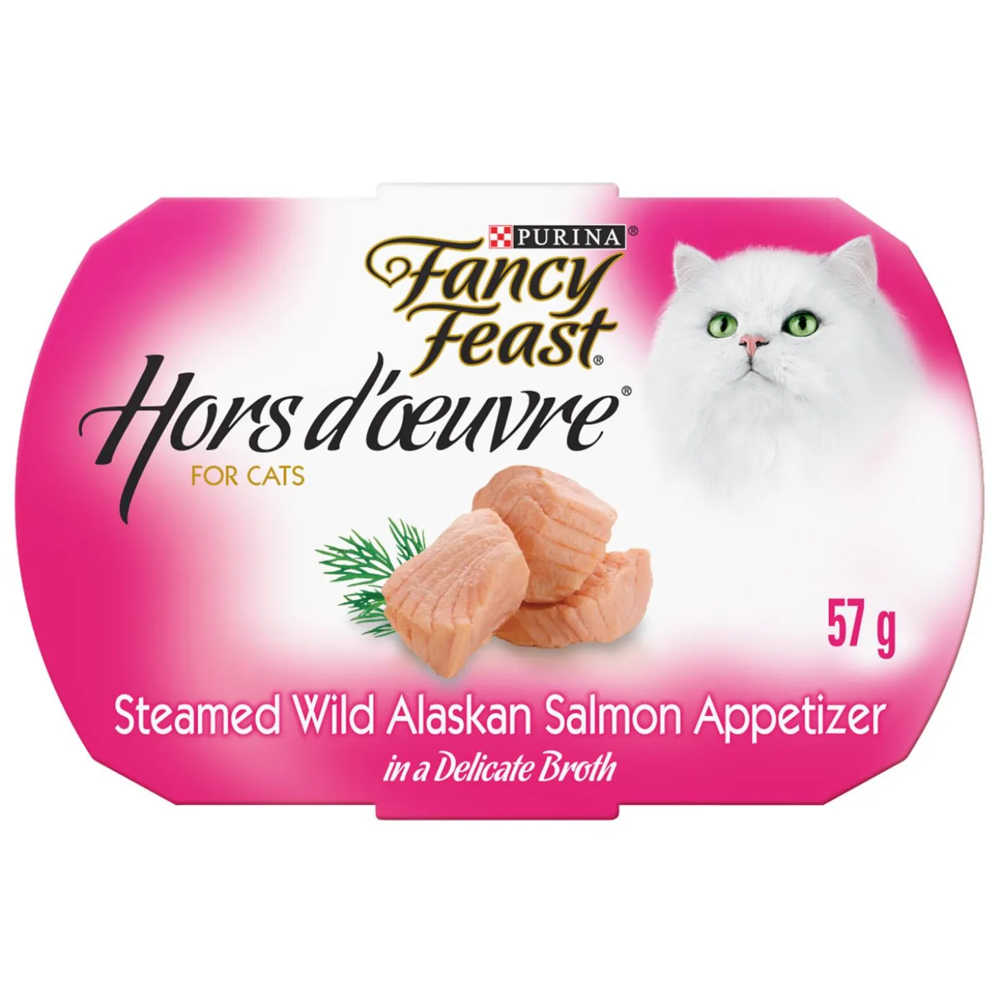 Hors d'Oeuvre Steamed Wild Alaskan Salmon Appetizer Cat Food Topper