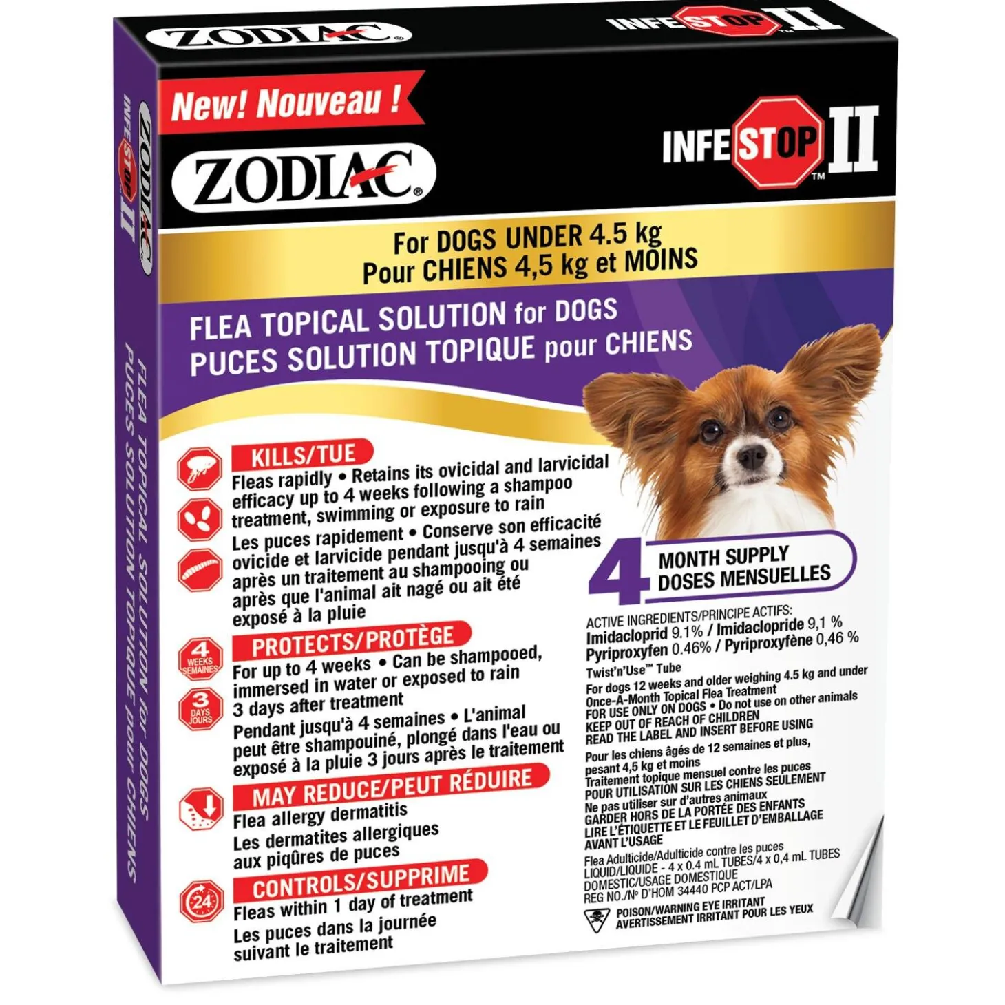 Infestop II Topical Solution for Dogs Under 4.5kg